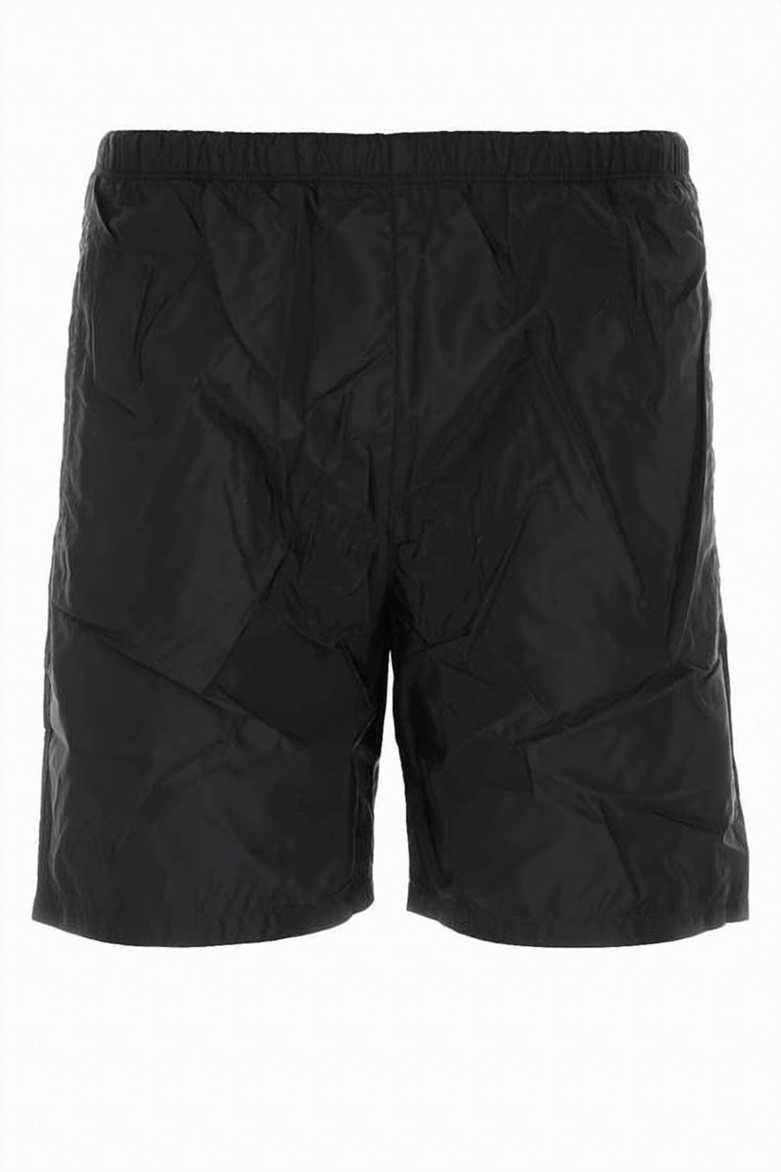 Black Swim Shorts with Elastic Waistband