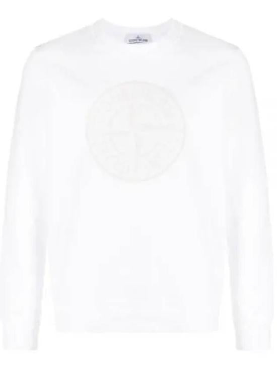 Minimalist White Sweatshirt with Iconic Logo
