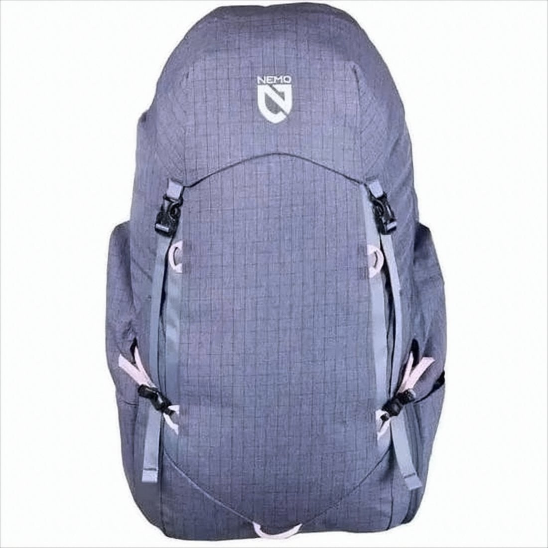 Textured Blue Structured Backpack with Adjustable Straps