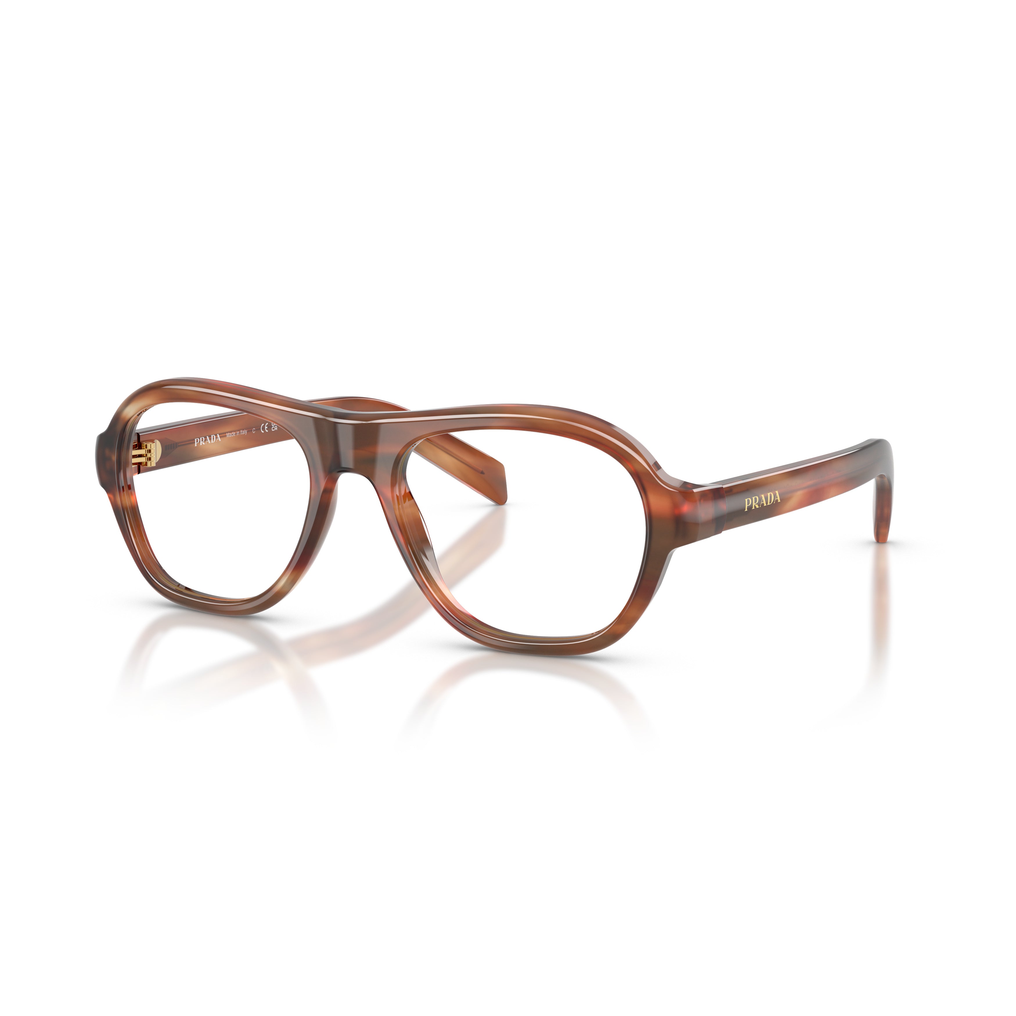 0pr C12v Aviator-Inspired Tortoiseshell Acetate Sunglasses