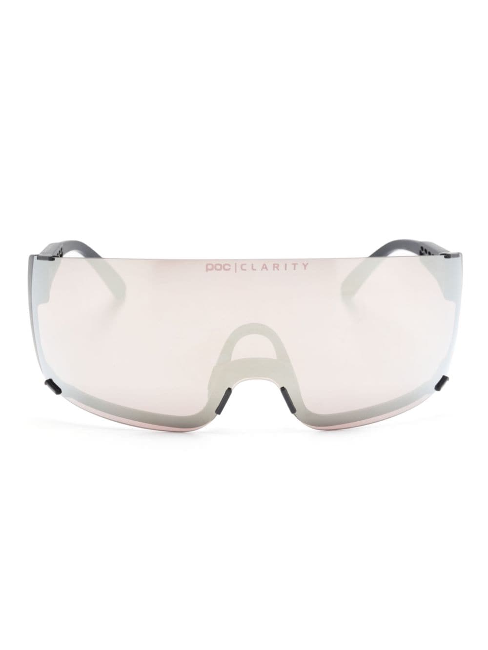 Matte Finish Shield Cycling Sunglasses with Interchangeable Frame