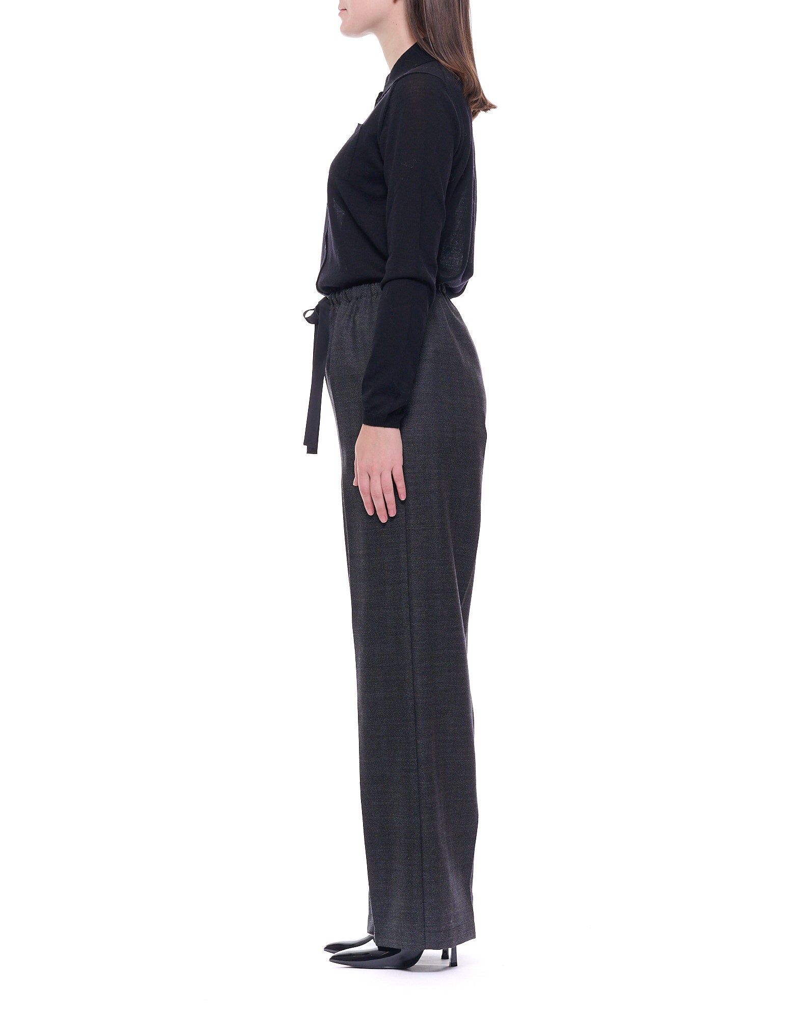 High-Rise Straight-Leg Pants
