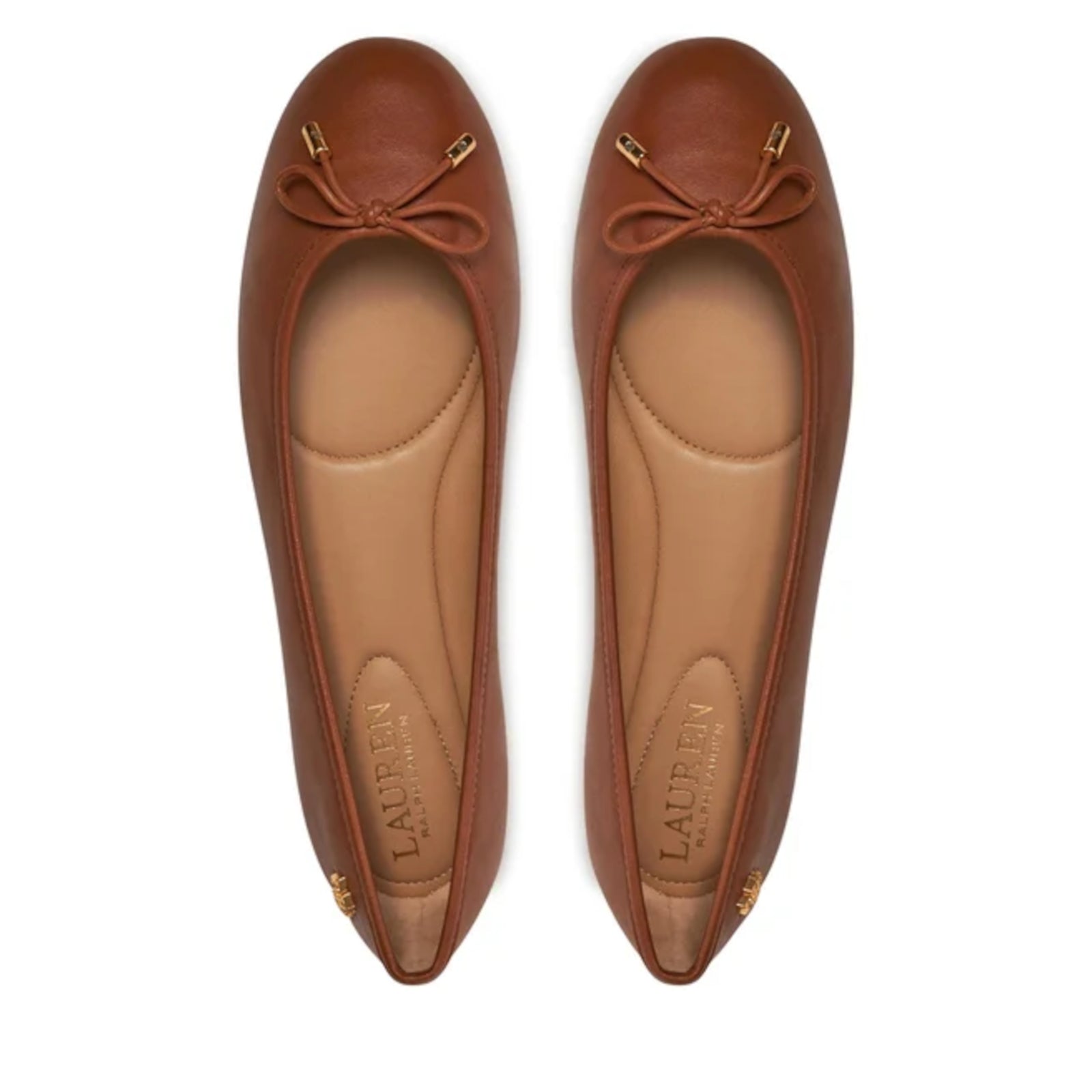 Rounded Toe Ballet Flats with Bow