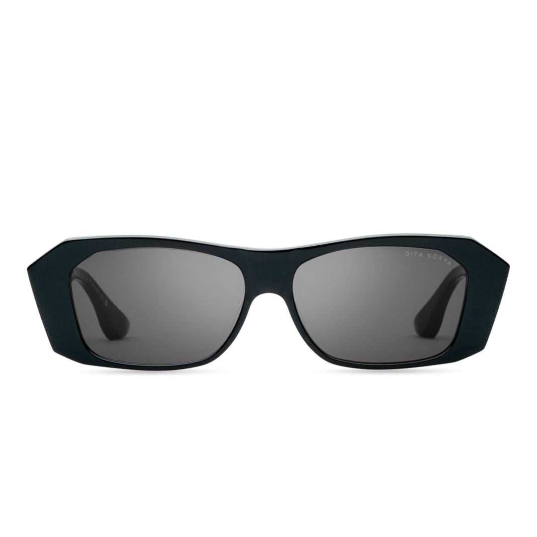 Noxya Geometric Rectangular Frame Sunglasses with Tapered Temples