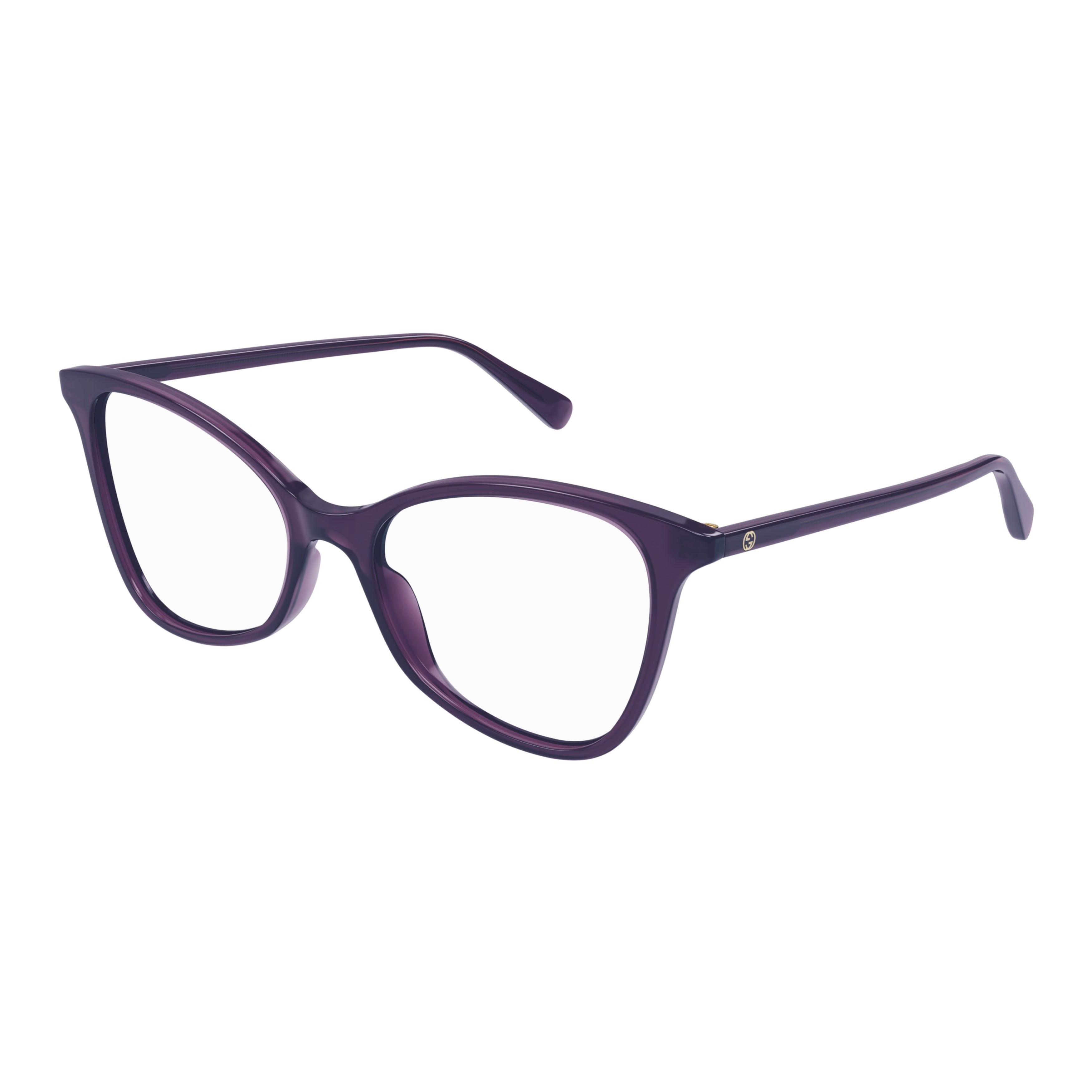 Gg1360o Translucent Deep Purple Cat-Eye Eyeglasses