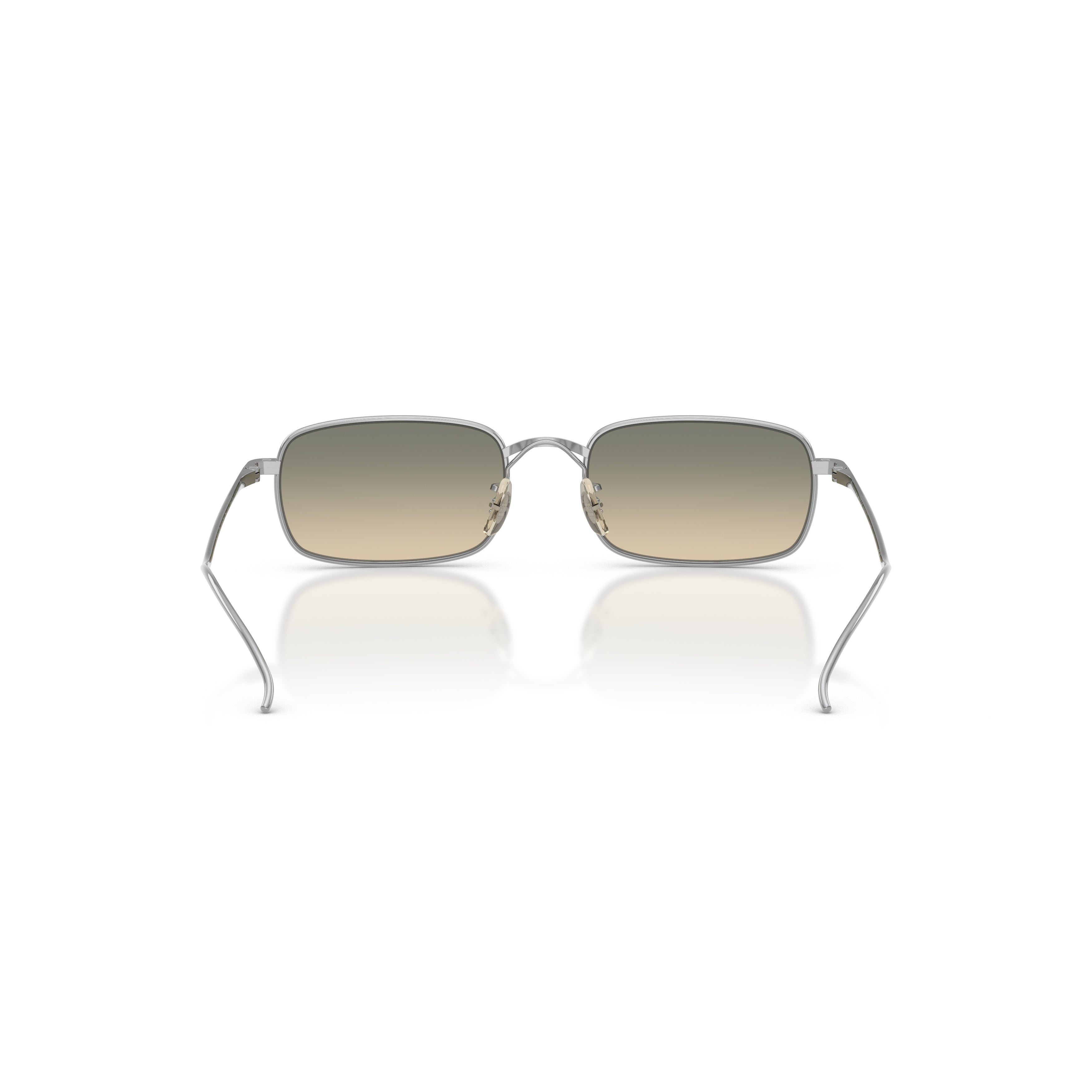 0ov1364st Rectangular Titanium Sunglasses with Gradient Lenses