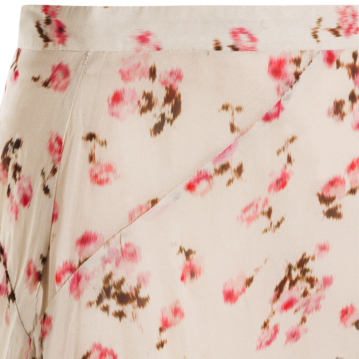Straight Silhouette Beige Skirt
