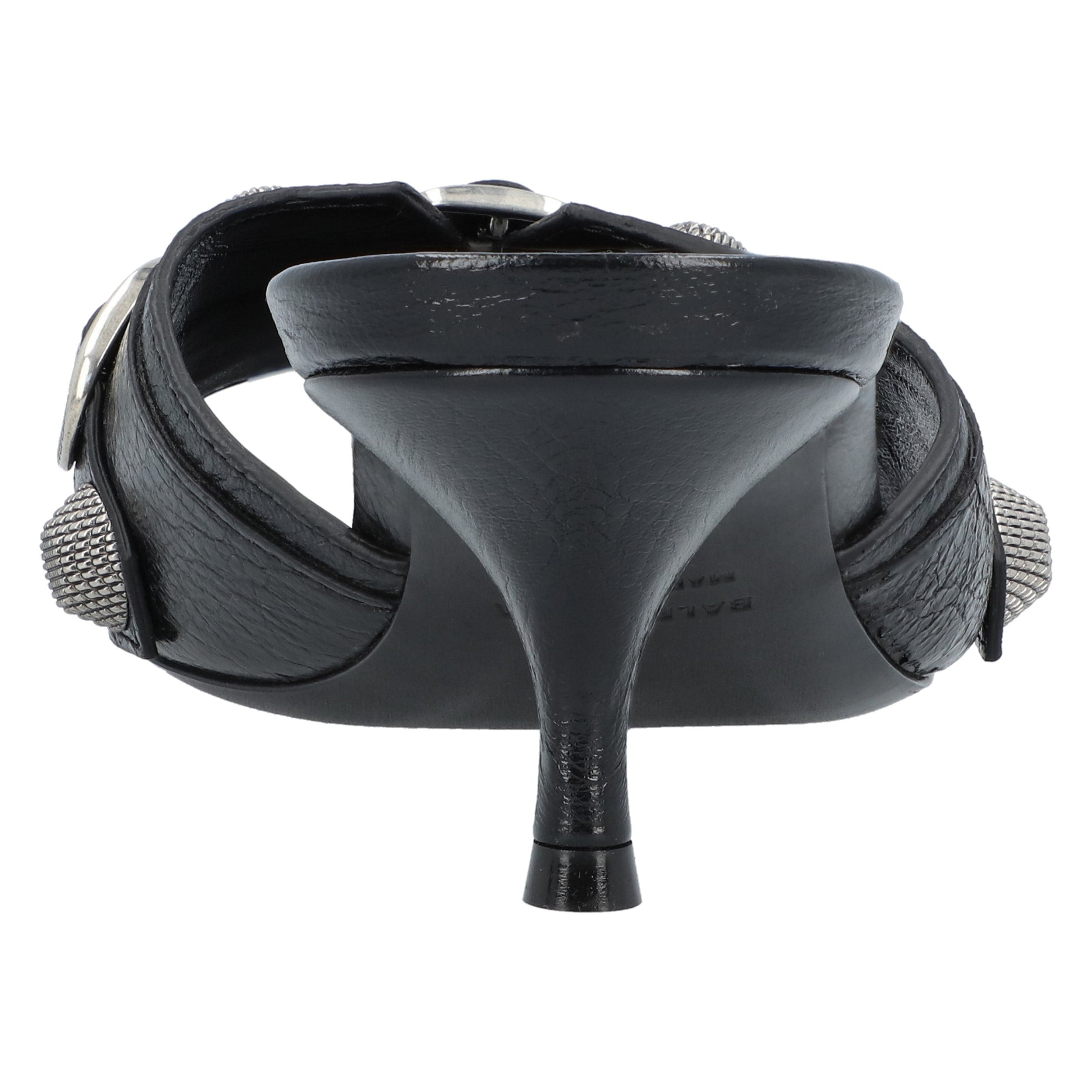 Black Arena Lambskin' Cagole 50Mm Sandals