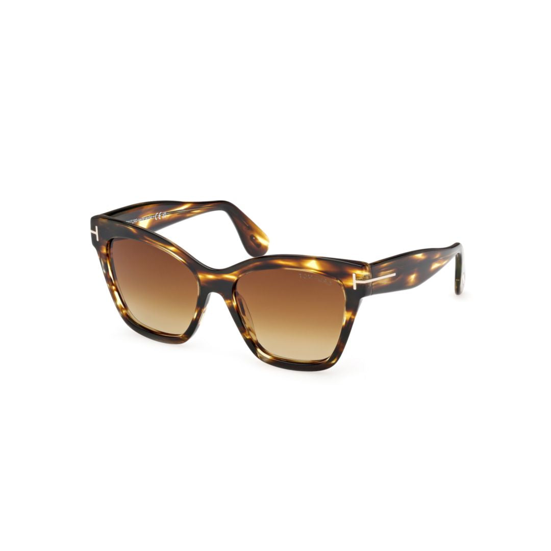 Ft1217 Square Tortoiseshell Acetate Sunglasses