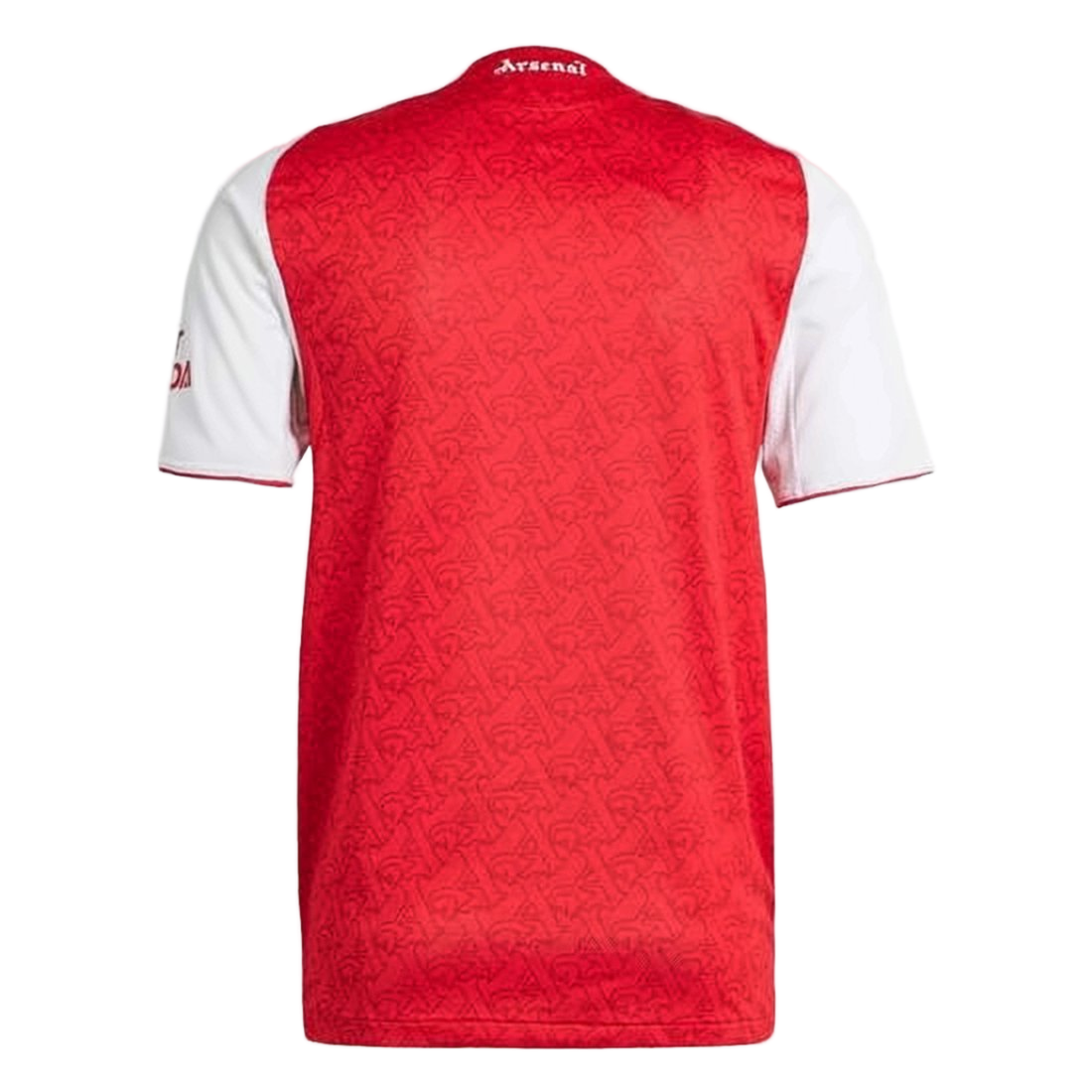 Men'S Red Training T-Shirt With Contrasting Sleeves