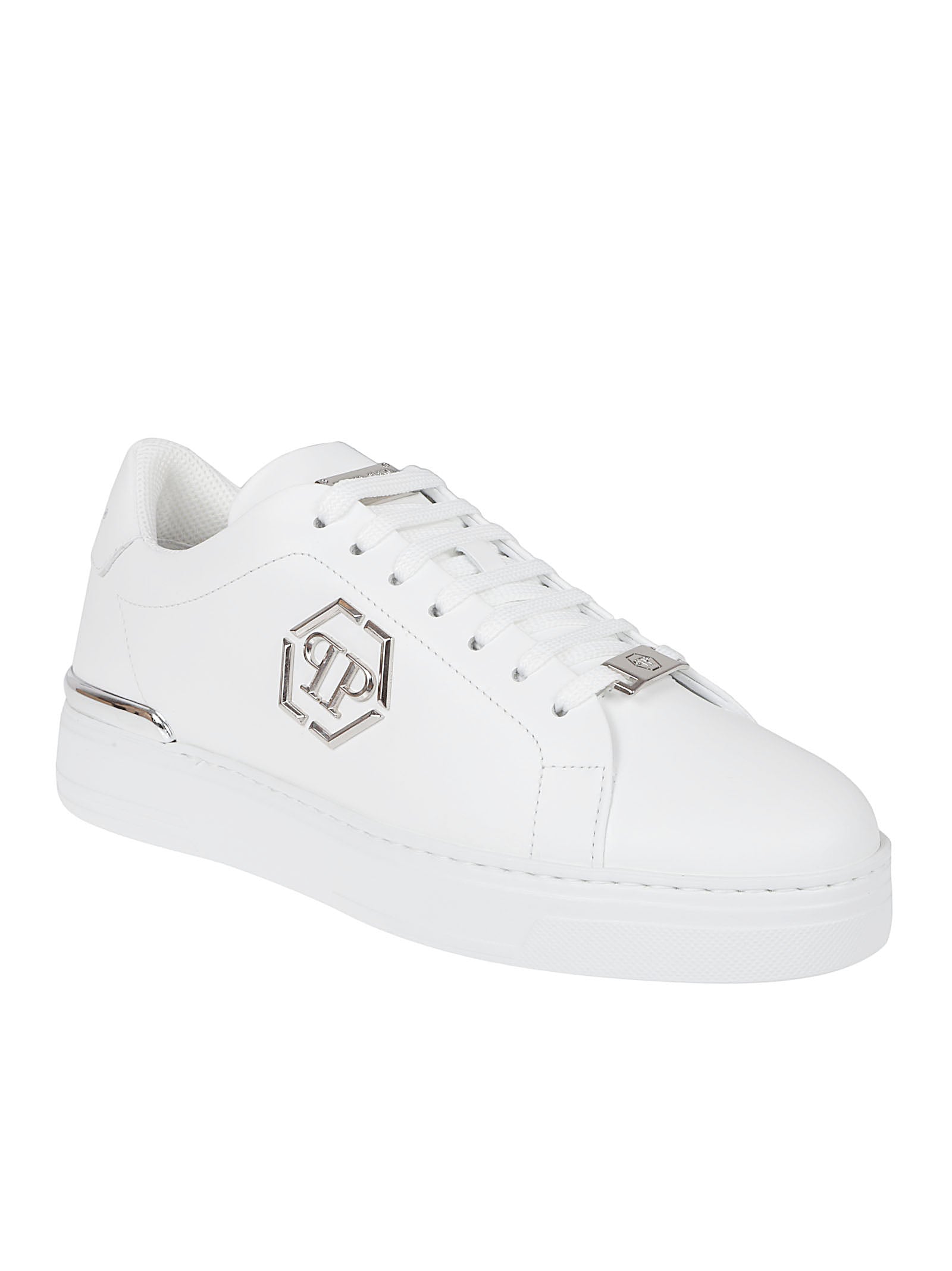 Low-Top Sneakers with Metallic Accents