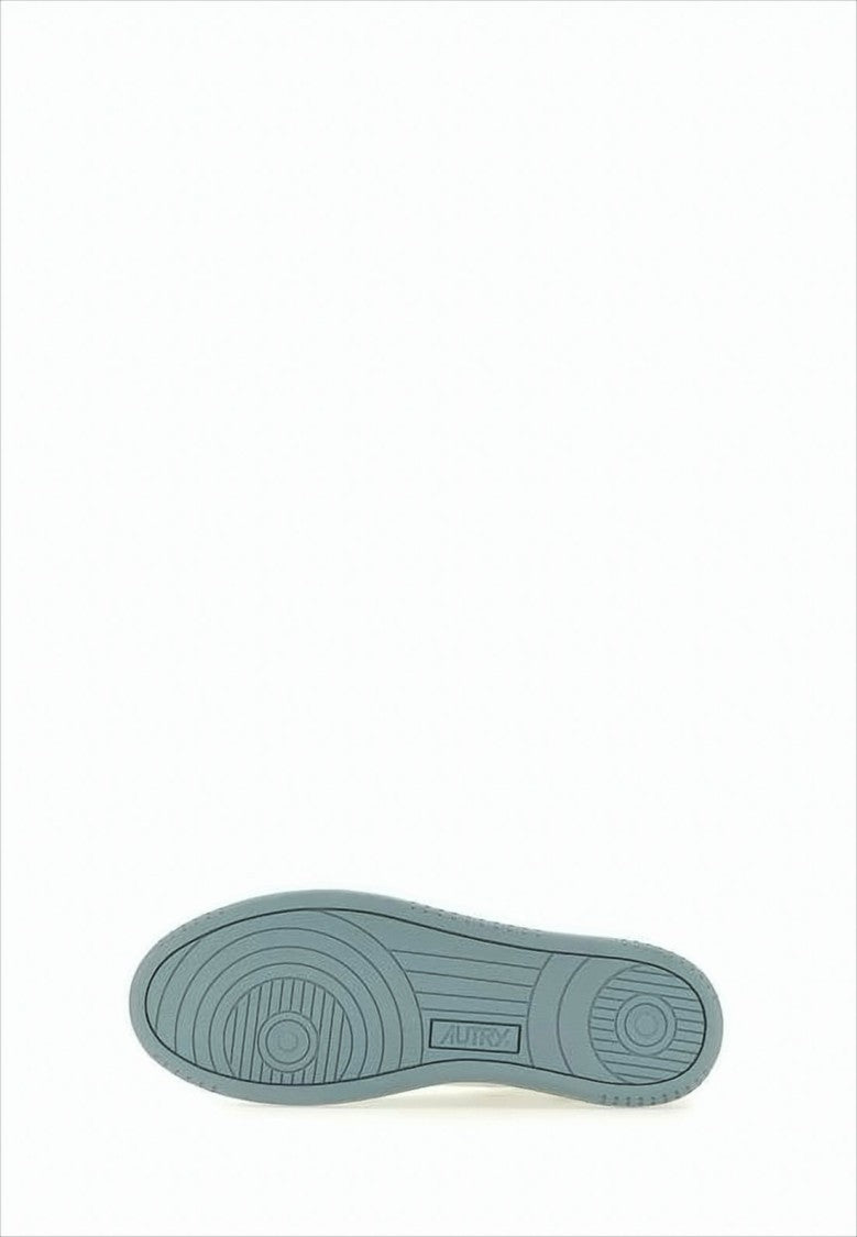 Autry Low-Top Sneakers with Smooth Leather Panels and Perforated Detailing