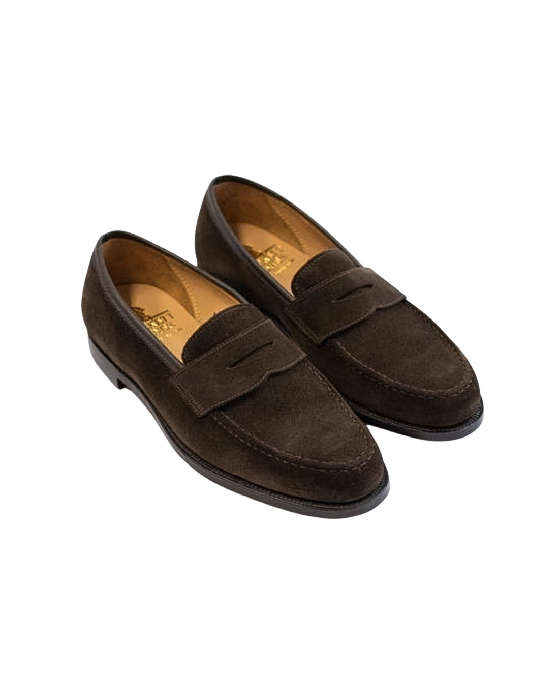 Suede Loafers with Penny Strap