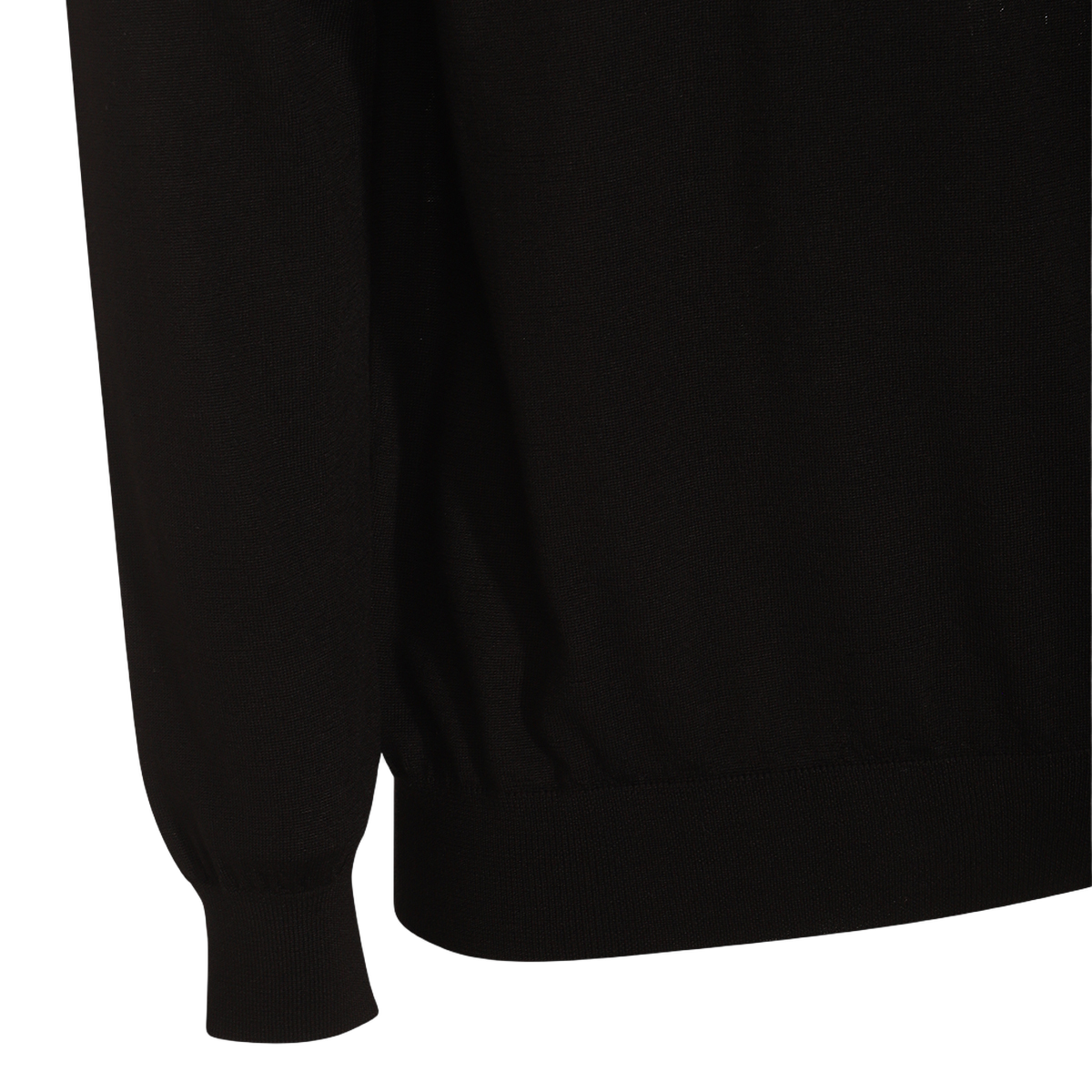 Classic Black Sweater with Crew Neckline
