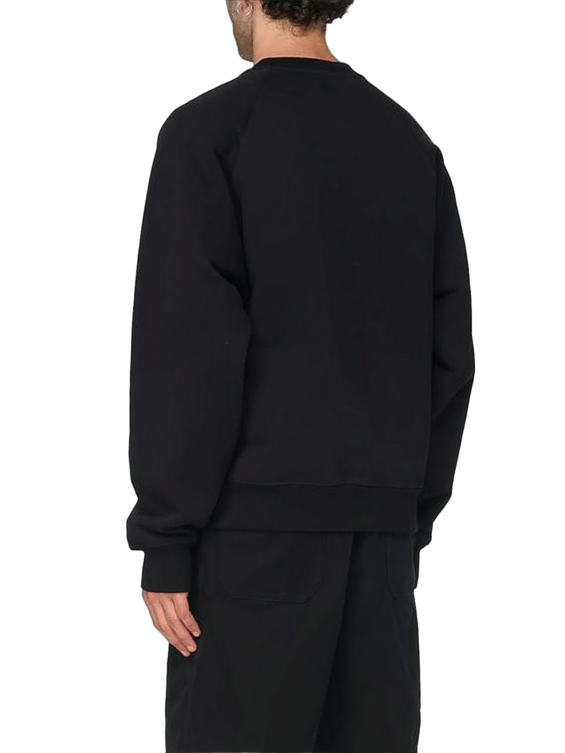 Long-Sleeve Crewneck Sweatshirt with Subtle Logo