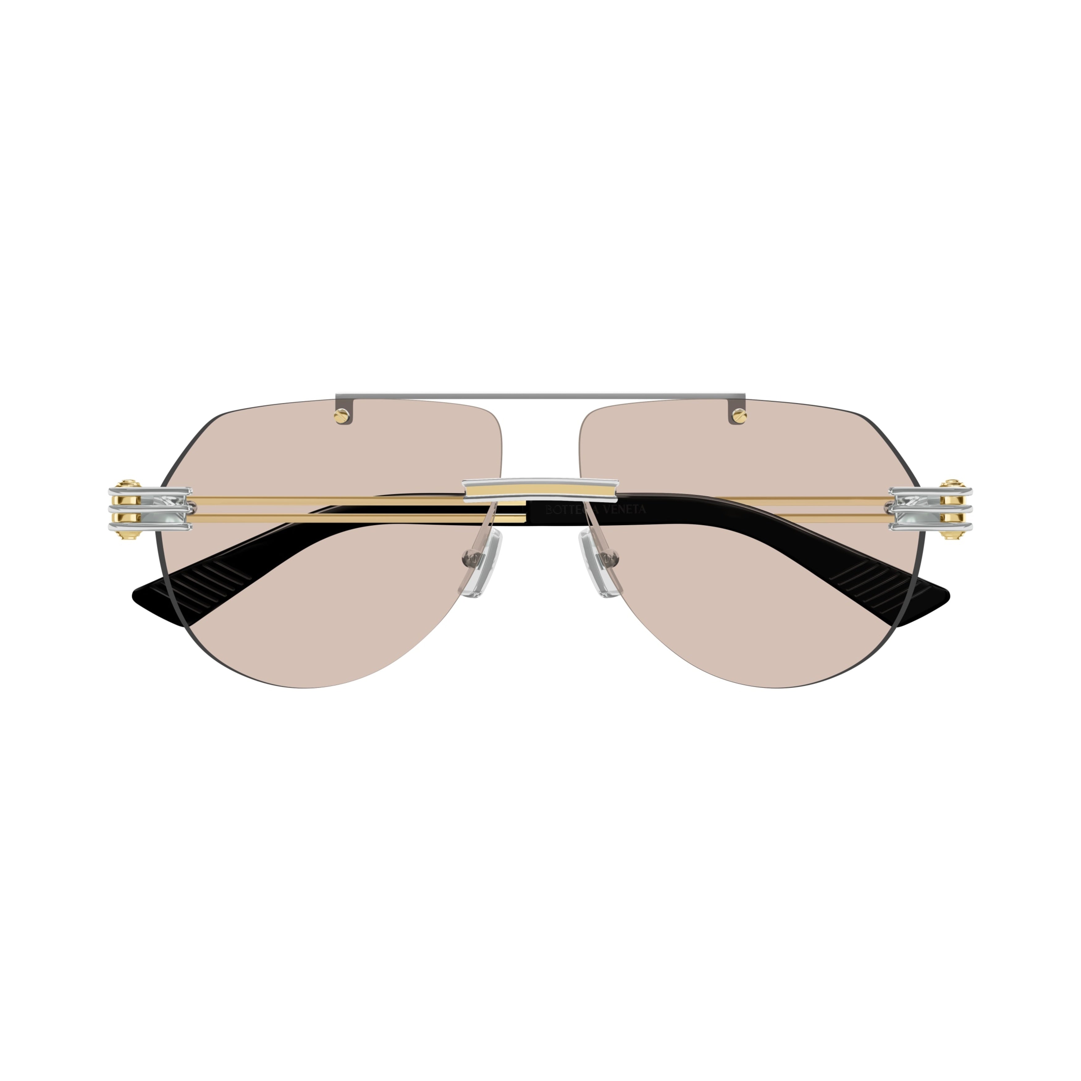 Bv1342s Rimless Sunglasses with Double-Bar Temples