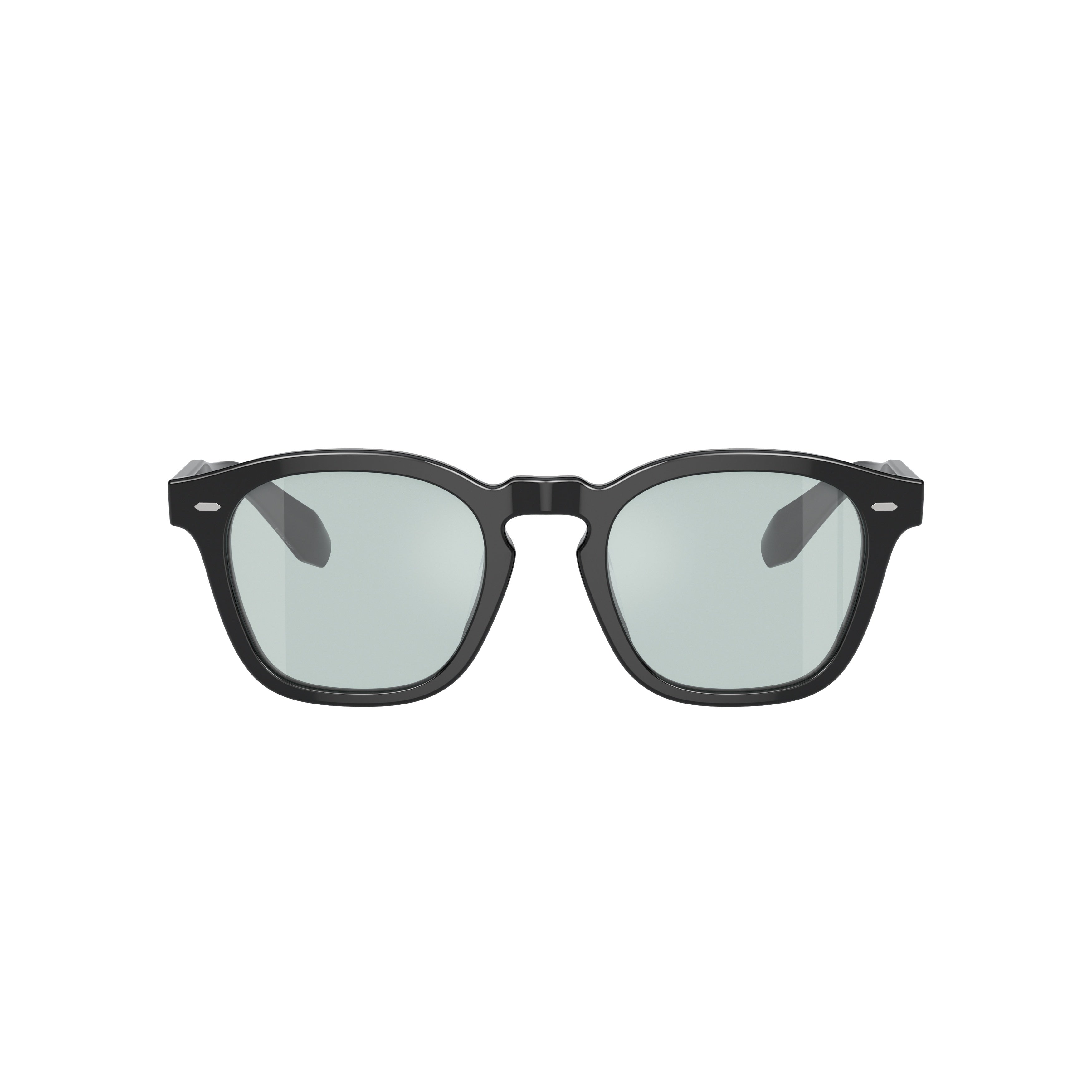 0ov5527u Square Frame Sunglasses with Glossy Black Acetate Finish