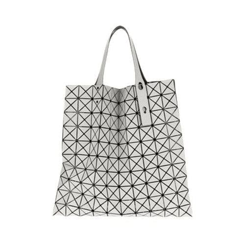 Geometric White Tote Bag With Origami Structure