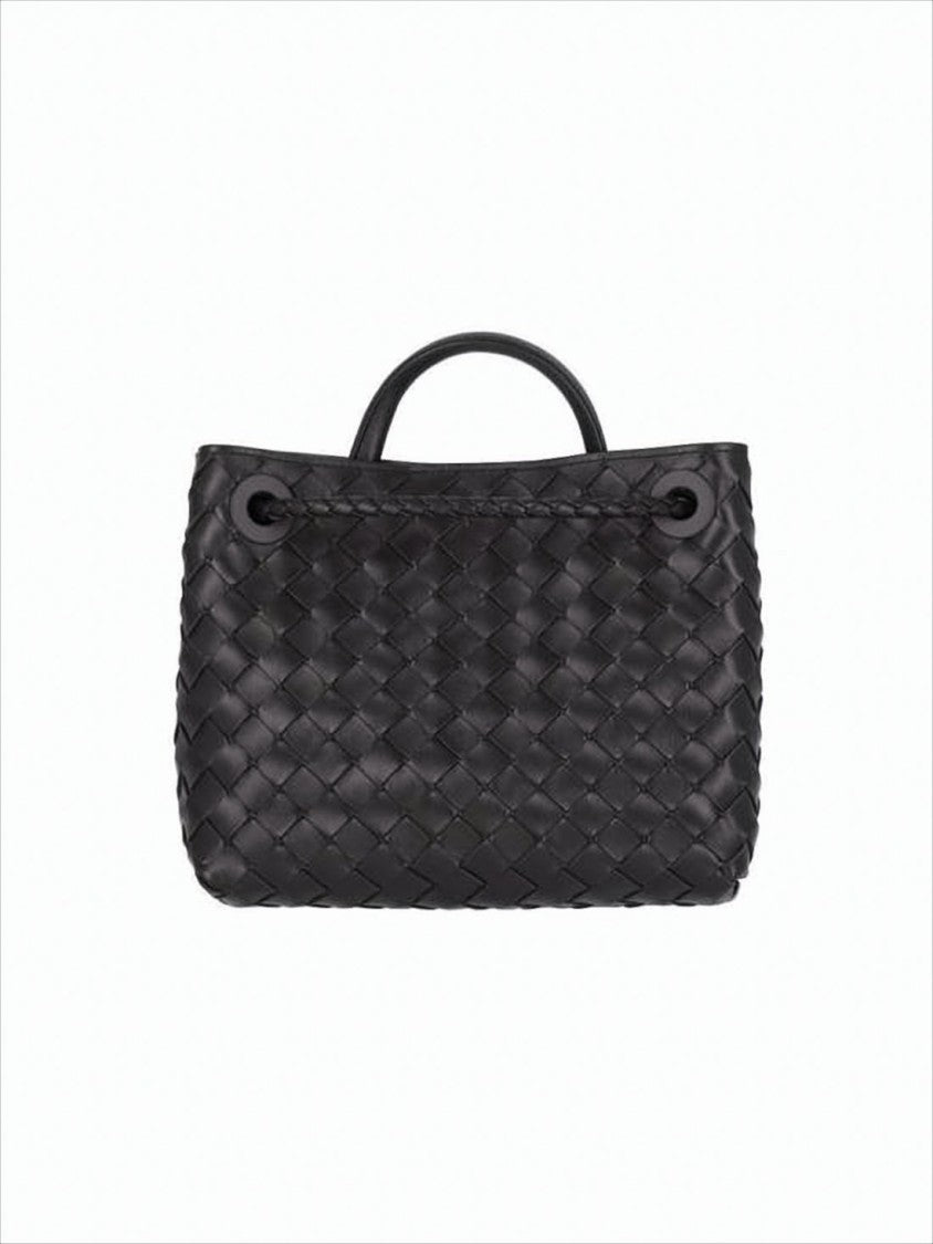 Woven Leather Tote Bag