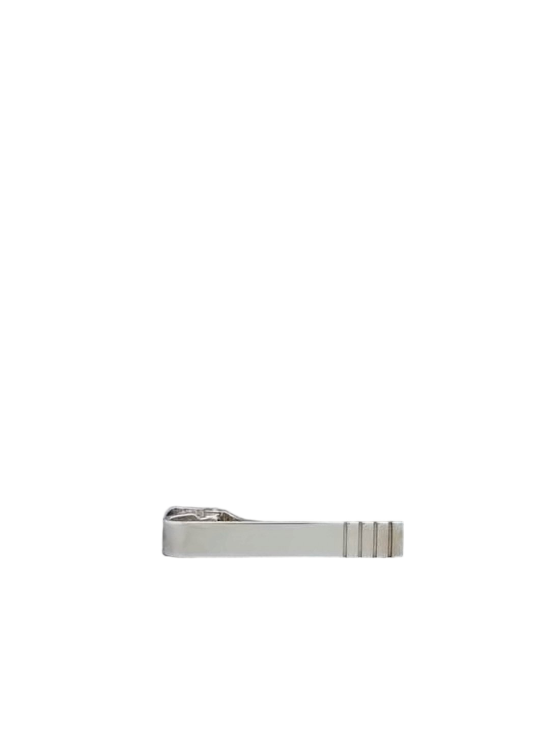 Sleek Silver Tie Clip