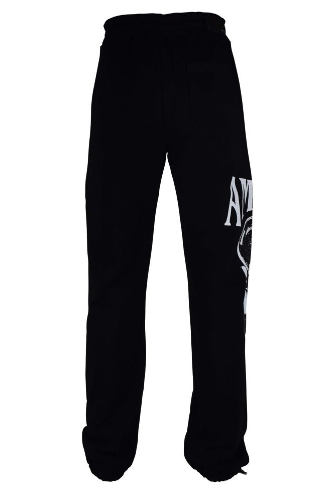 Cotton Jogging Pants With Crystal Ball Graphic