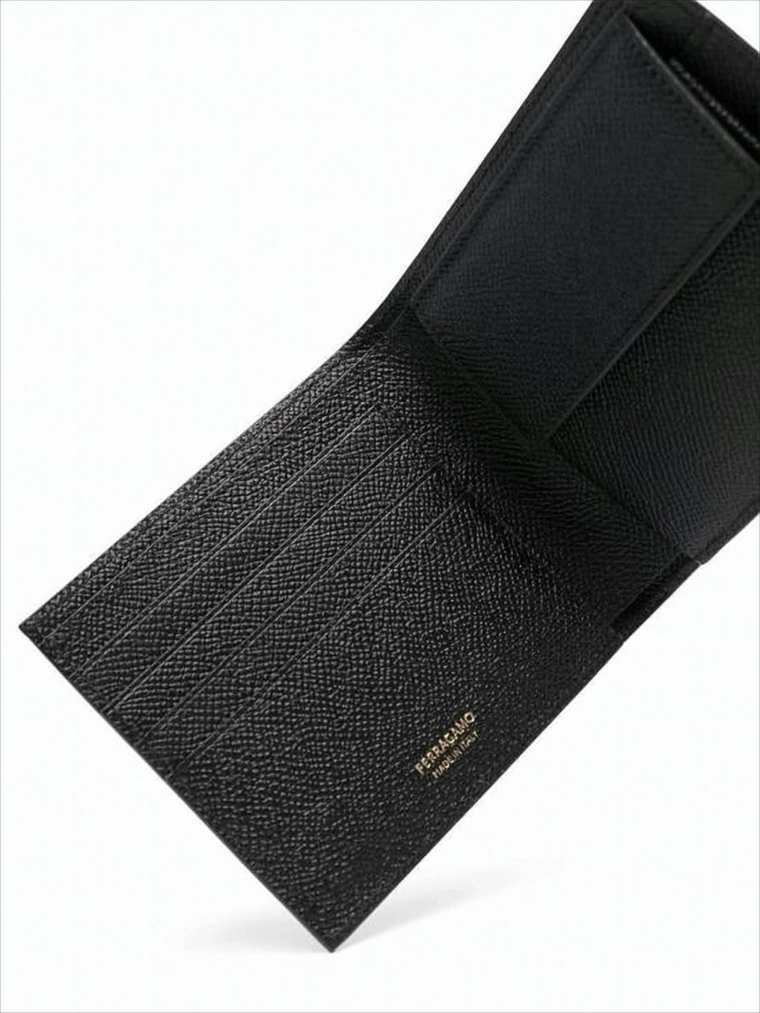 Textured Calf Leather Bifold Wallet