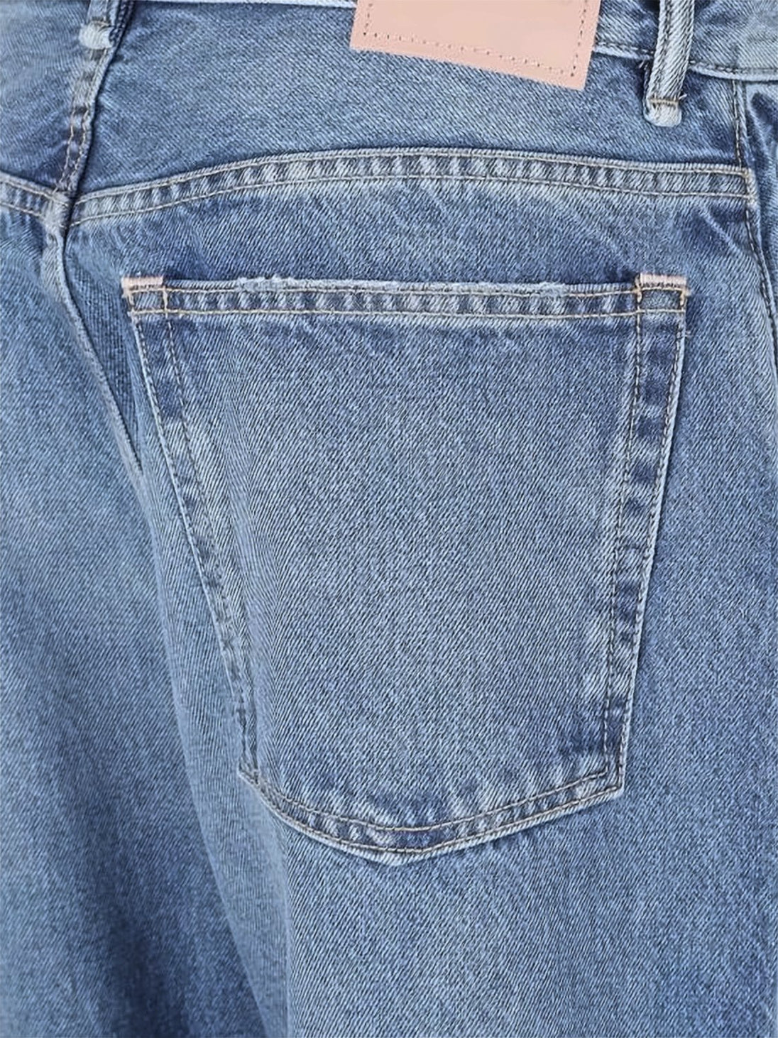 Wide-Leg Denim Pants with Classic Five-Pocket Design