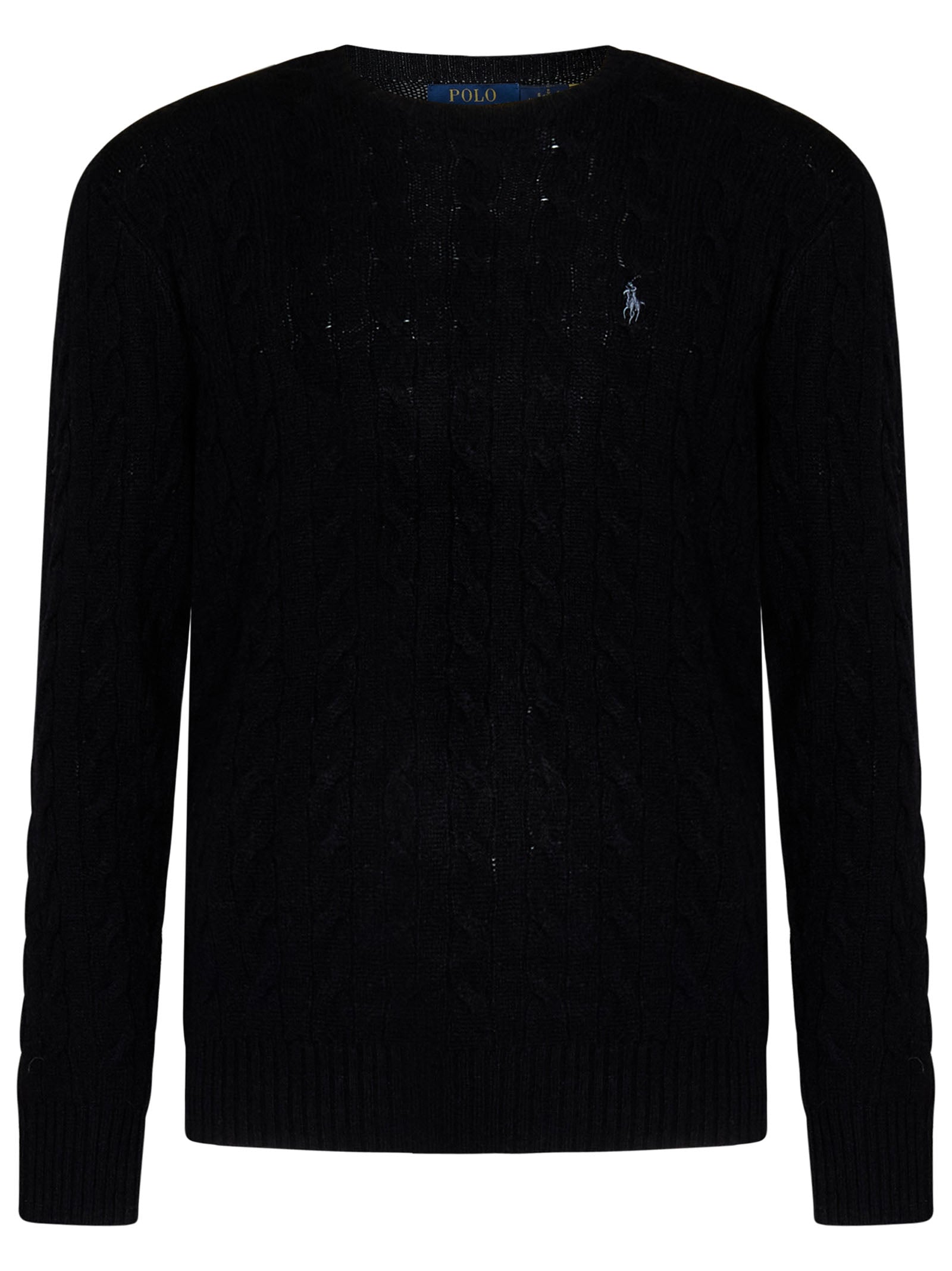 Classic Cable Knit Sweater In Wool-Cashmere Blend