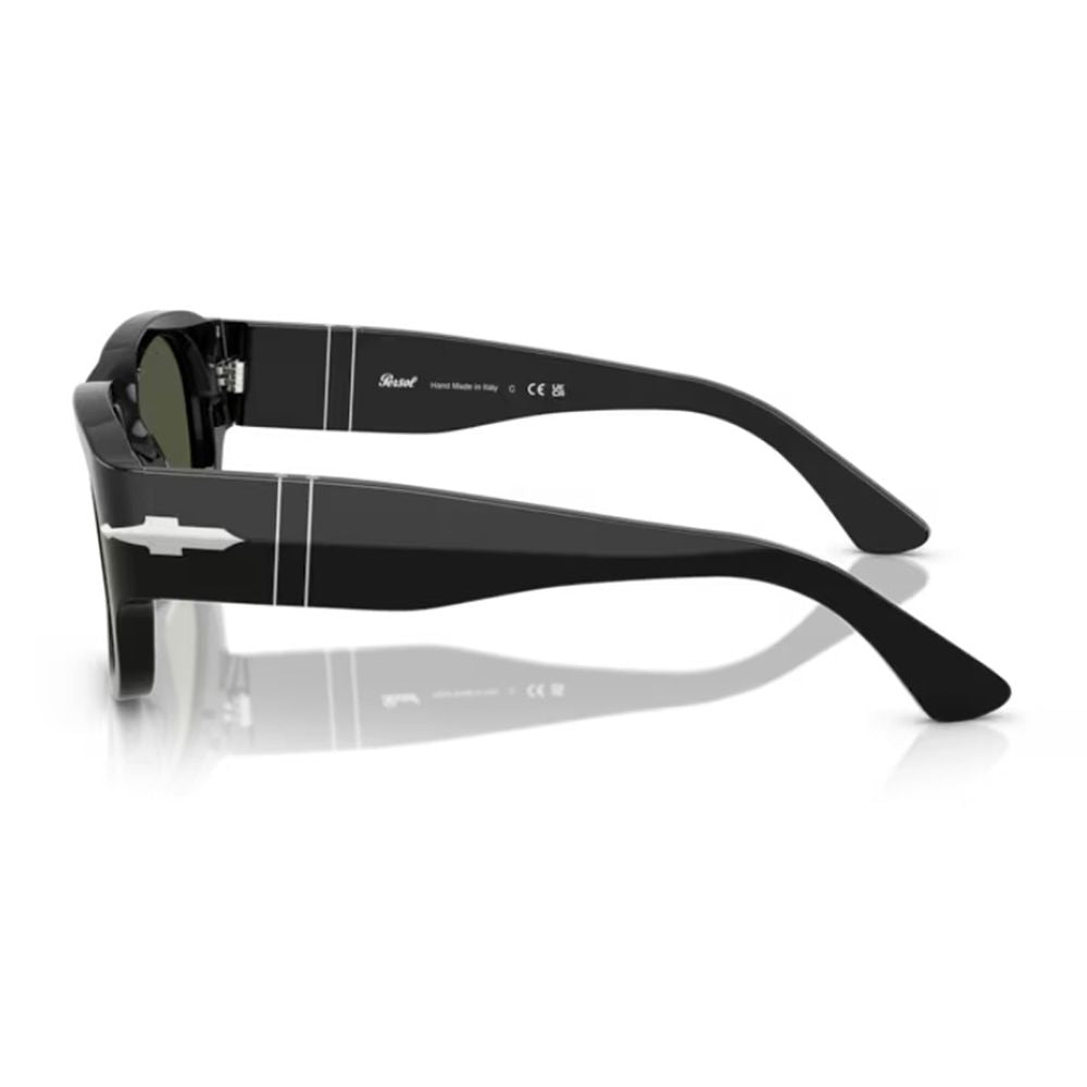 Po3380S Square Black Acetate Sunglasses