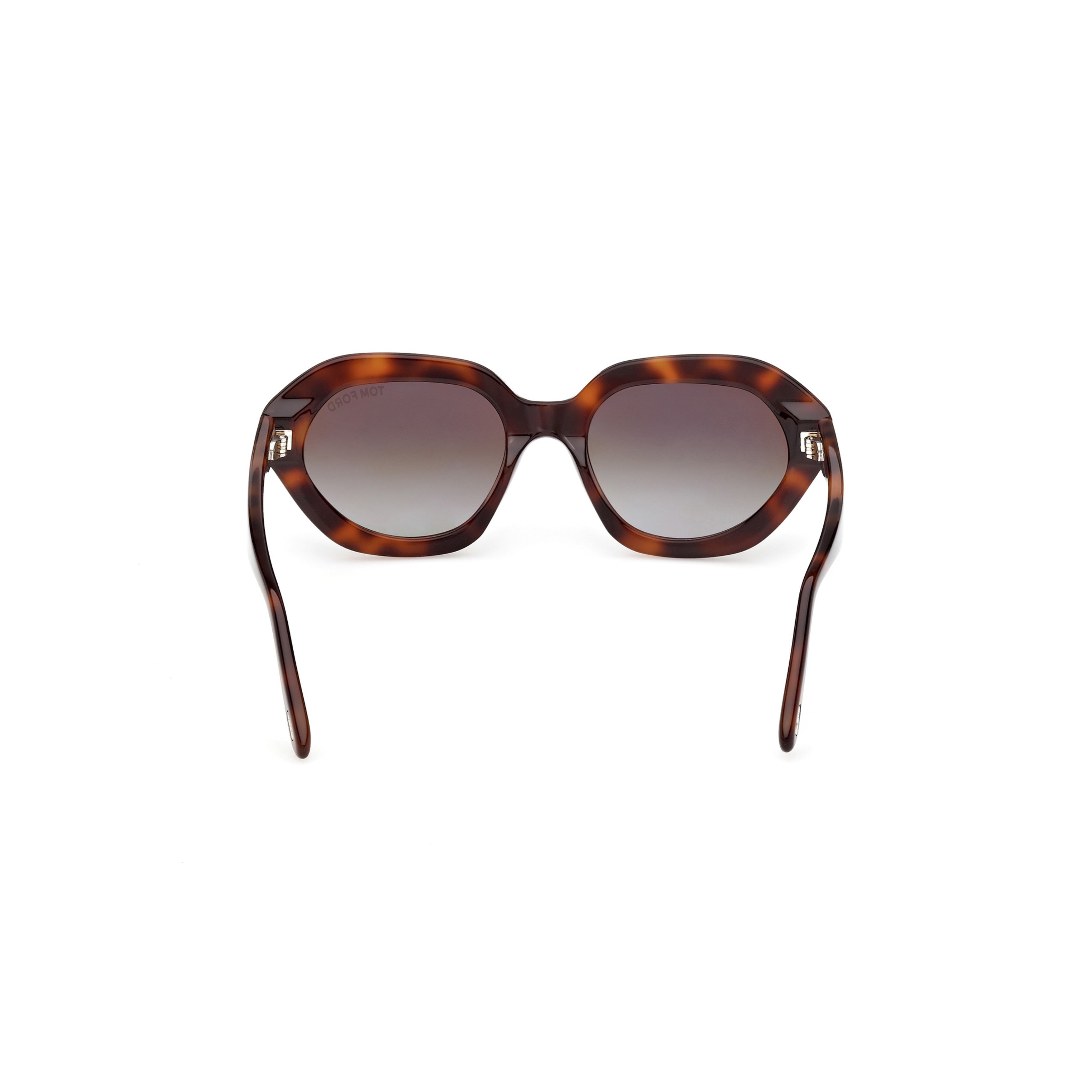 Ft1341 Oversized Rounded Tortoiseshell Sunglasses