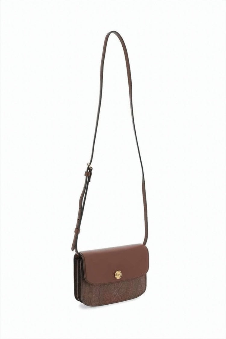 Textured Paisley Shoulder Bag