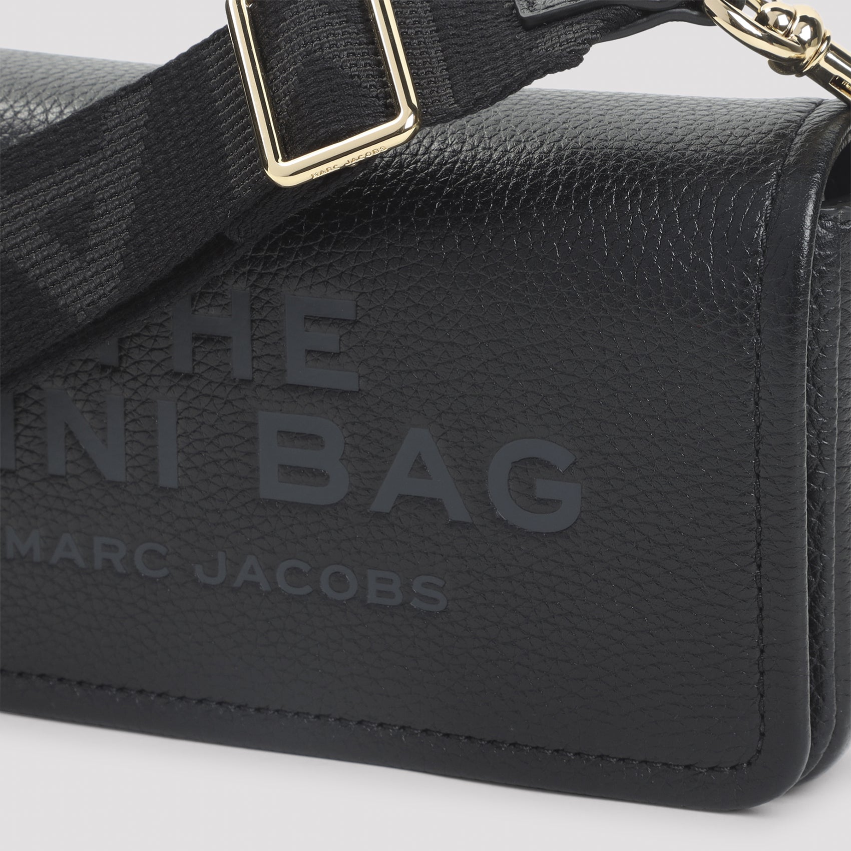 Black Leather Crossbody Bag with Adjustable Strap