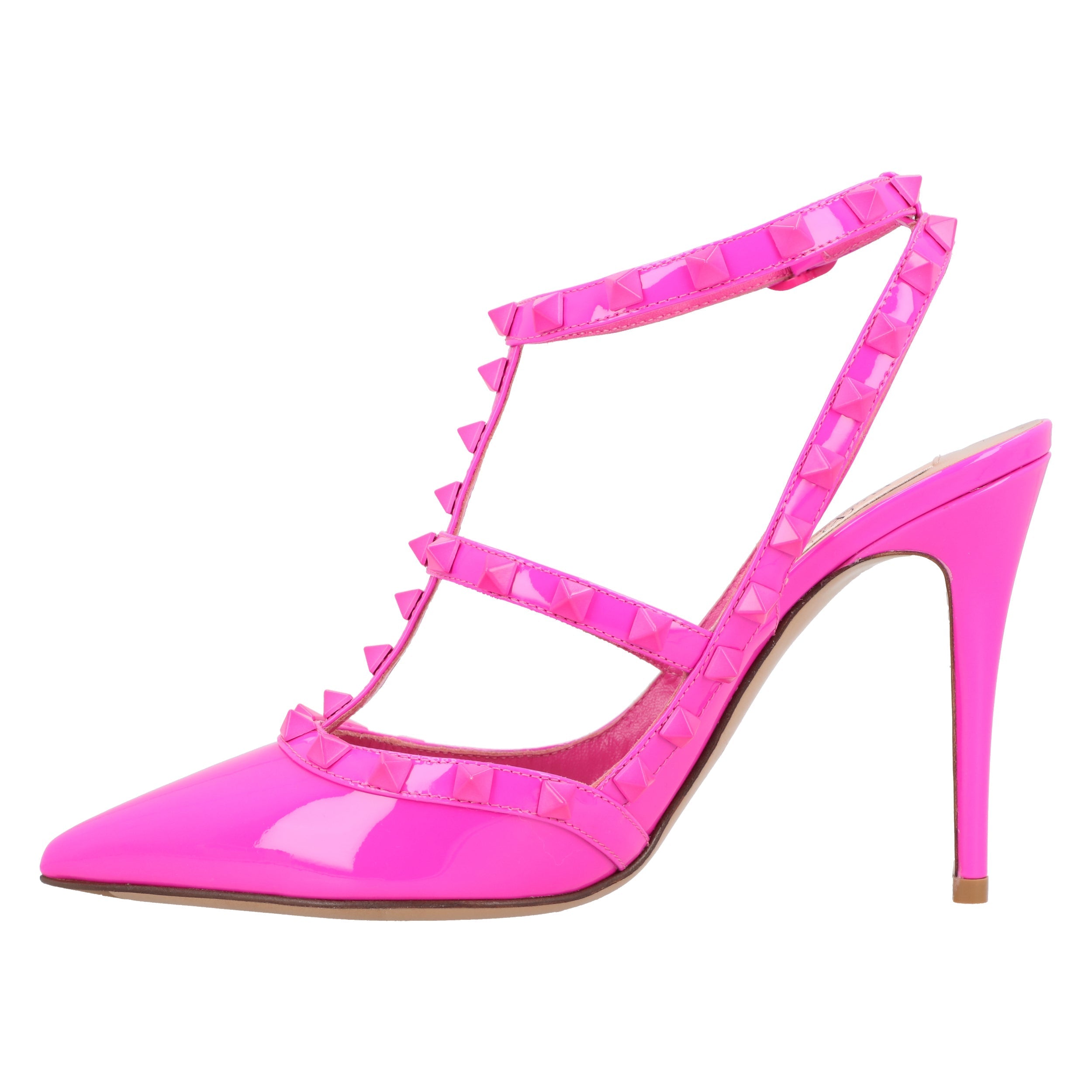 Rockstud Caged Pumps Pink