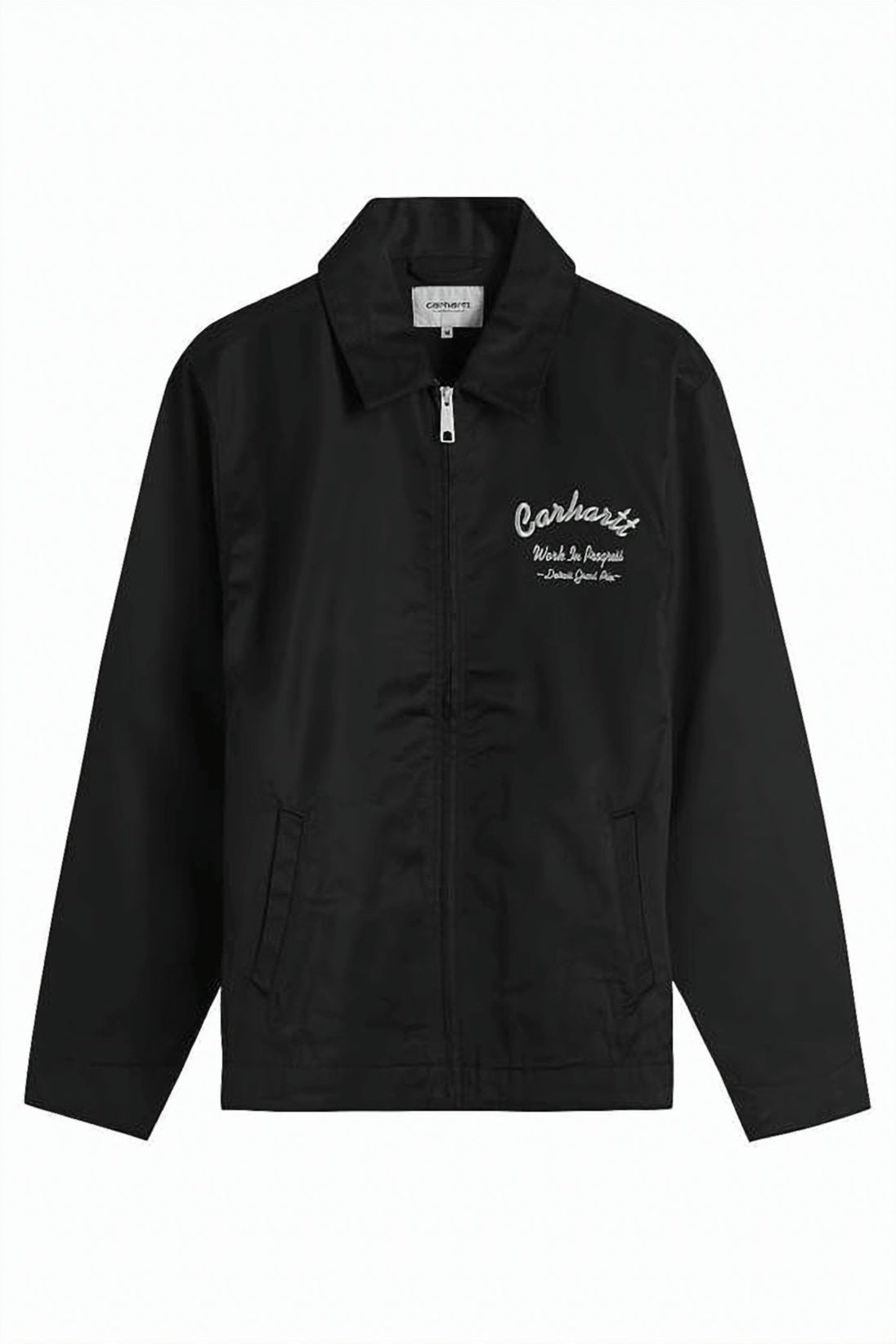 Minimalistic Black Jacket with Front Zipper