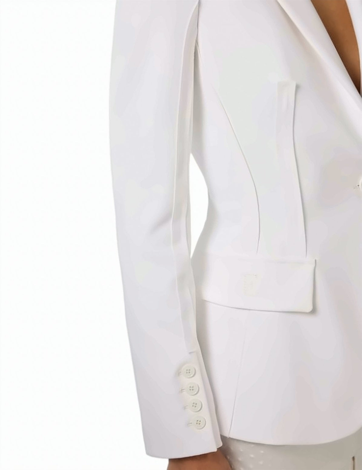 Stretch Crepe Structured Jacket