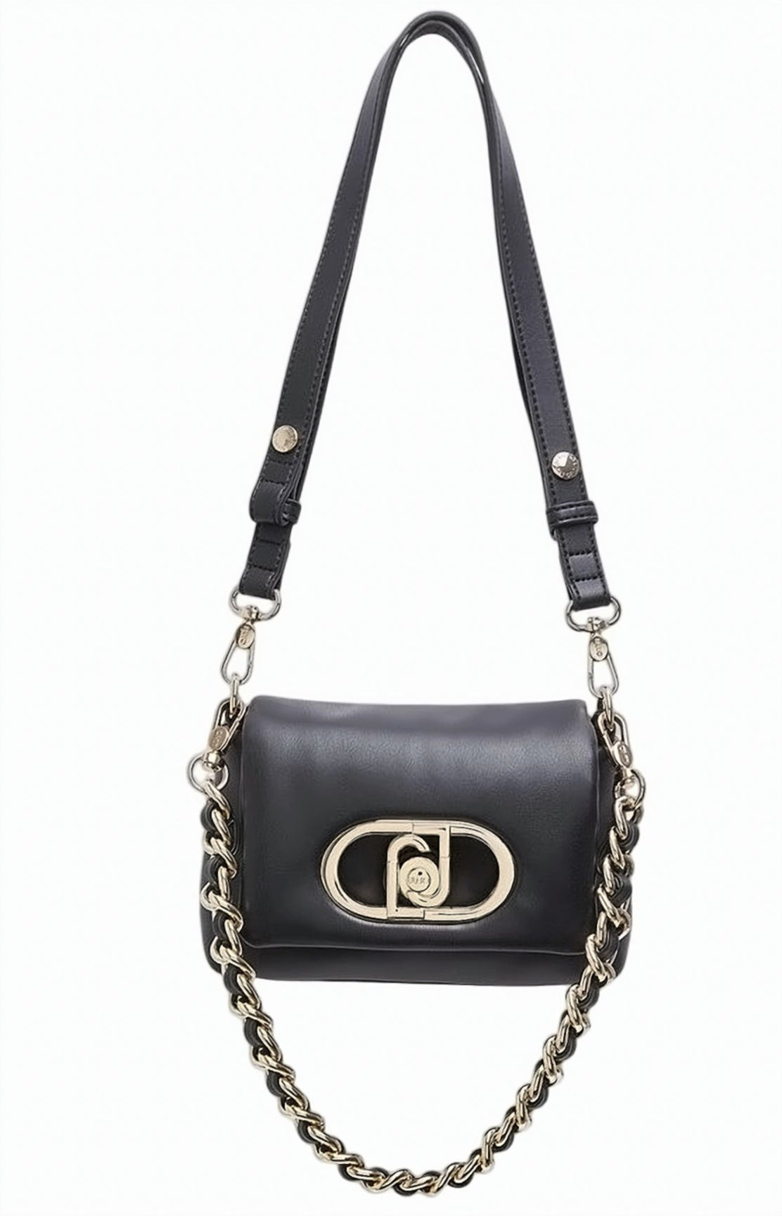 Lapuffy Nappa Effect Shoulder Bag