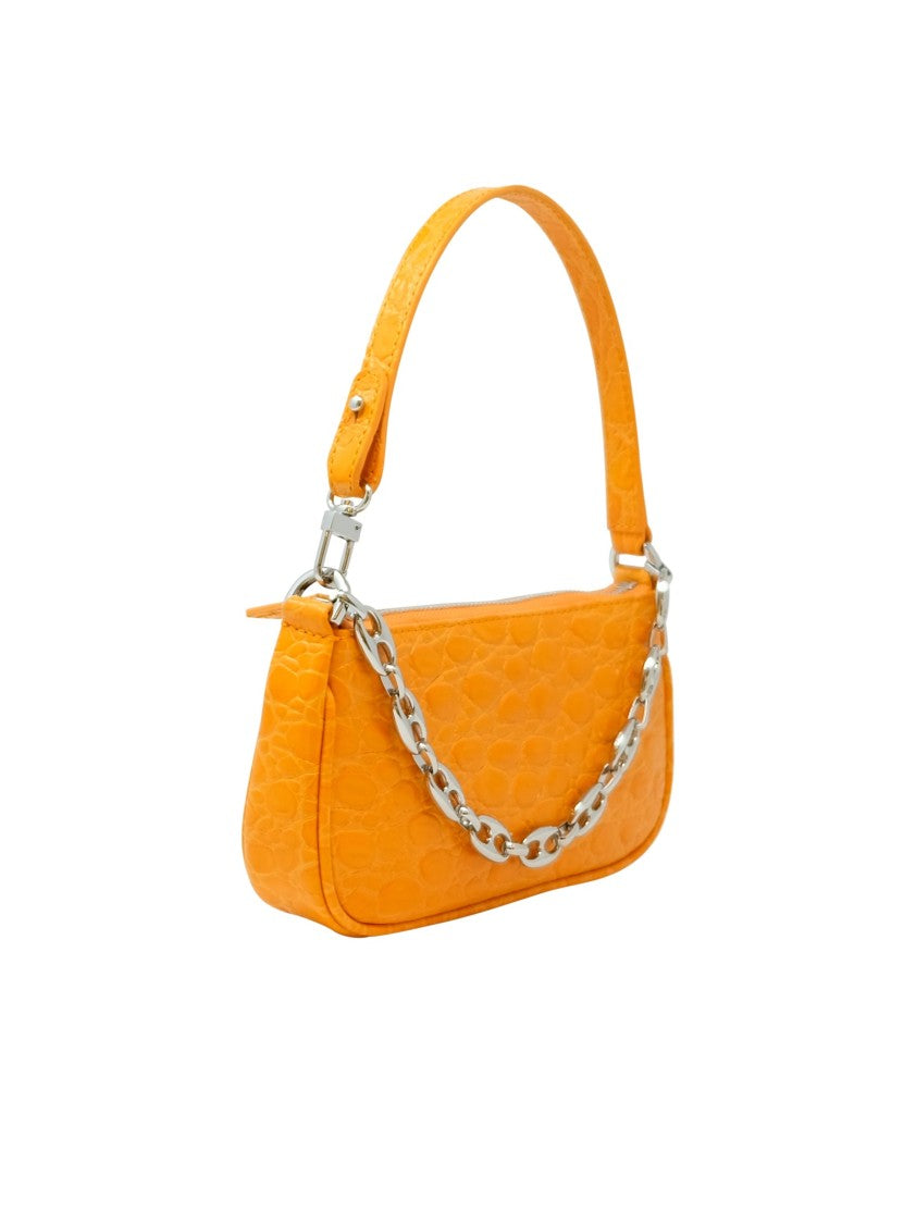 Mini Rachel Orange Croco Leather Handbag