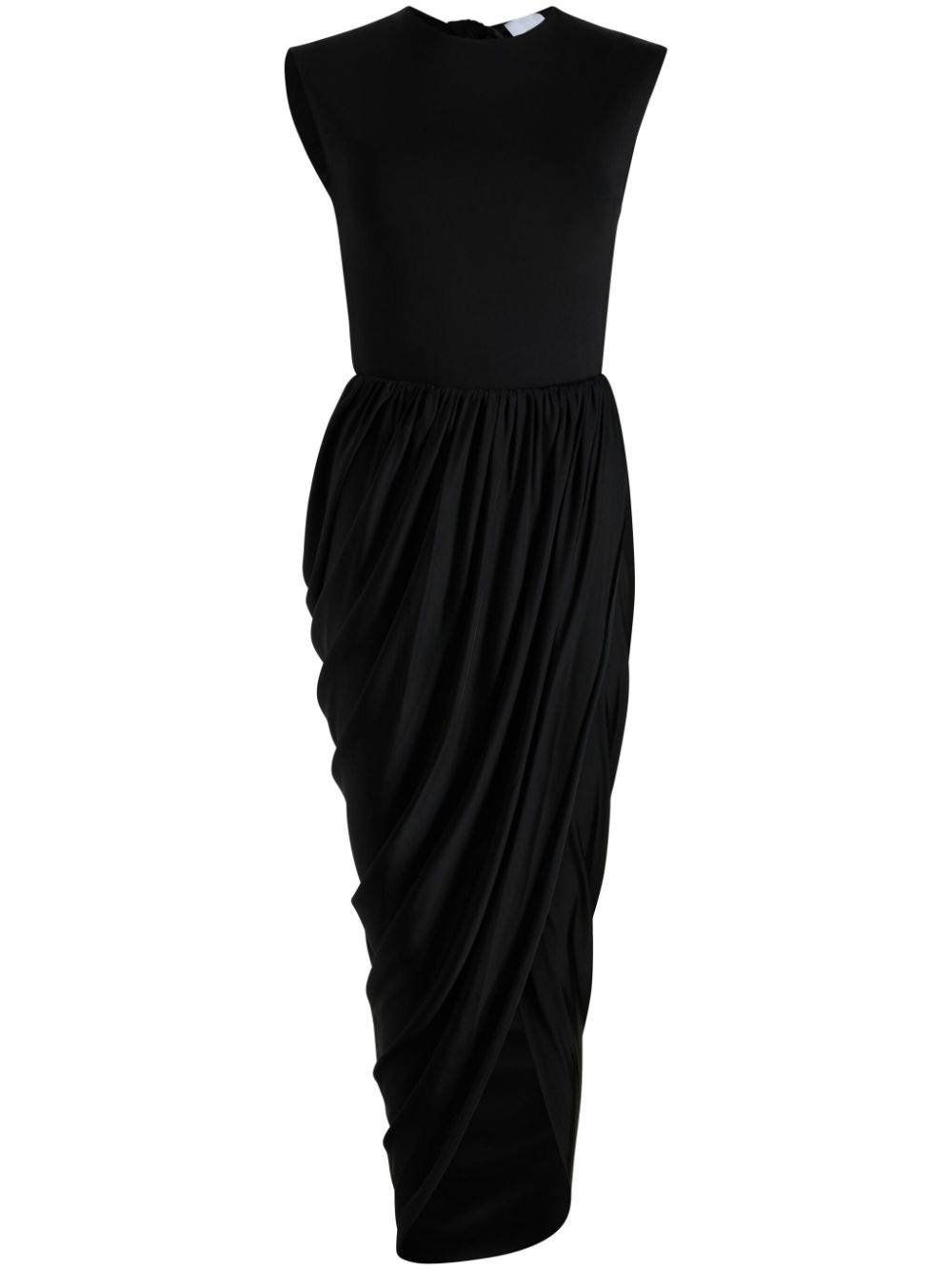 Sleeveless Black Midi Dress
