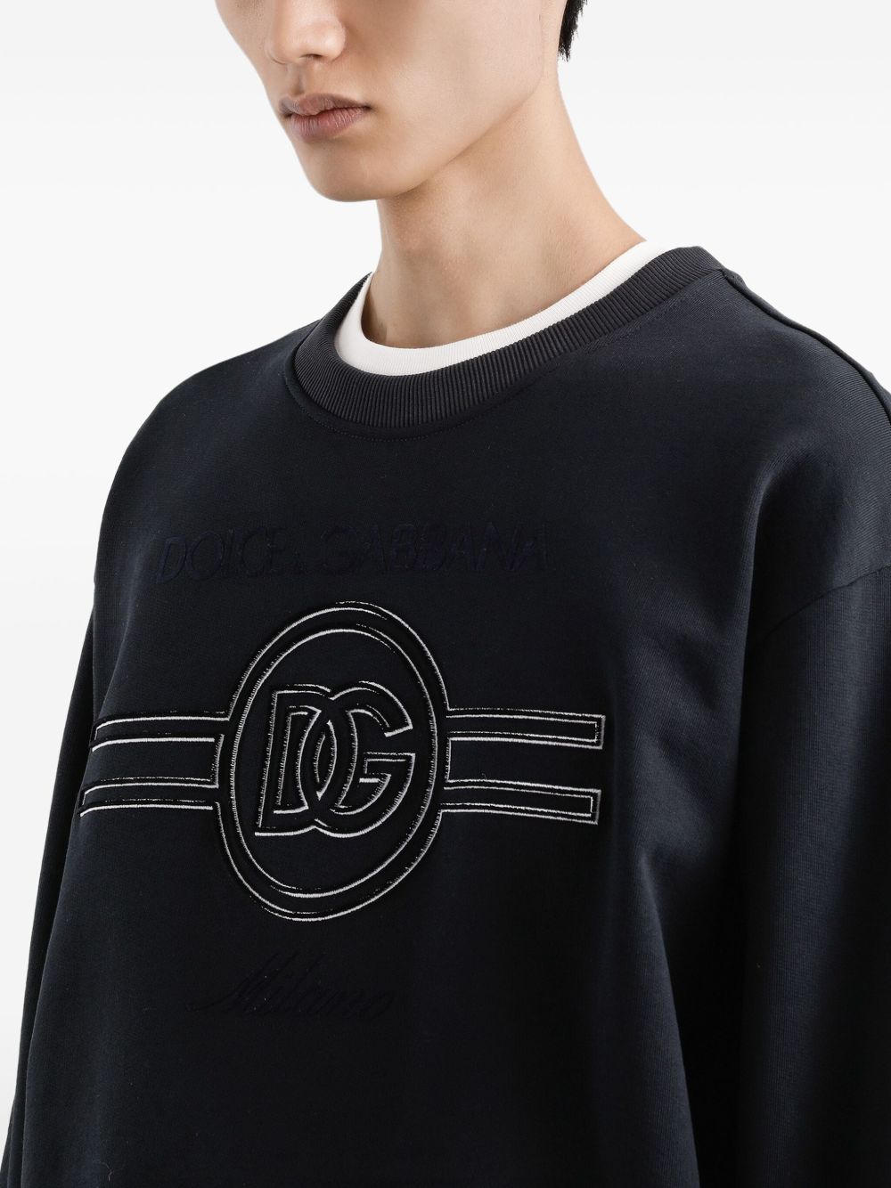 Embroidered Crewneck Sweatshirt