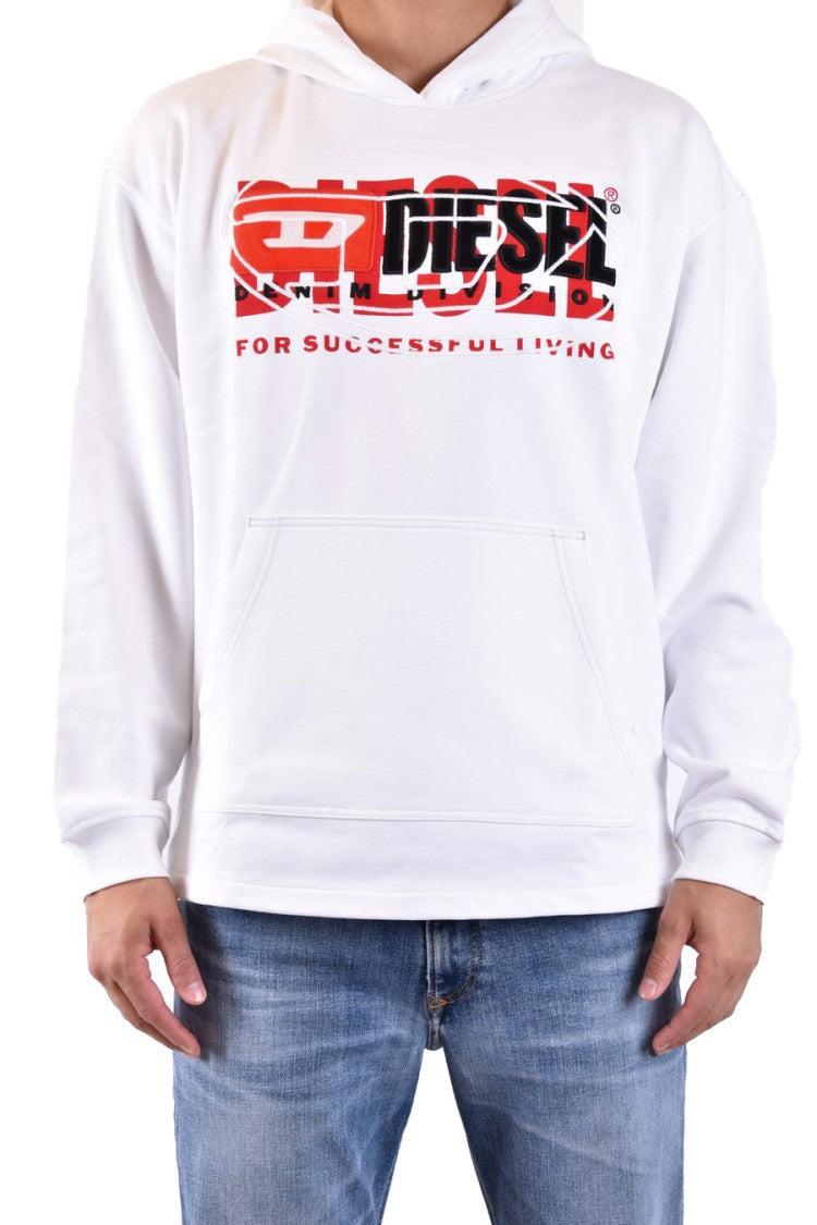 Graphic Hoodie In White