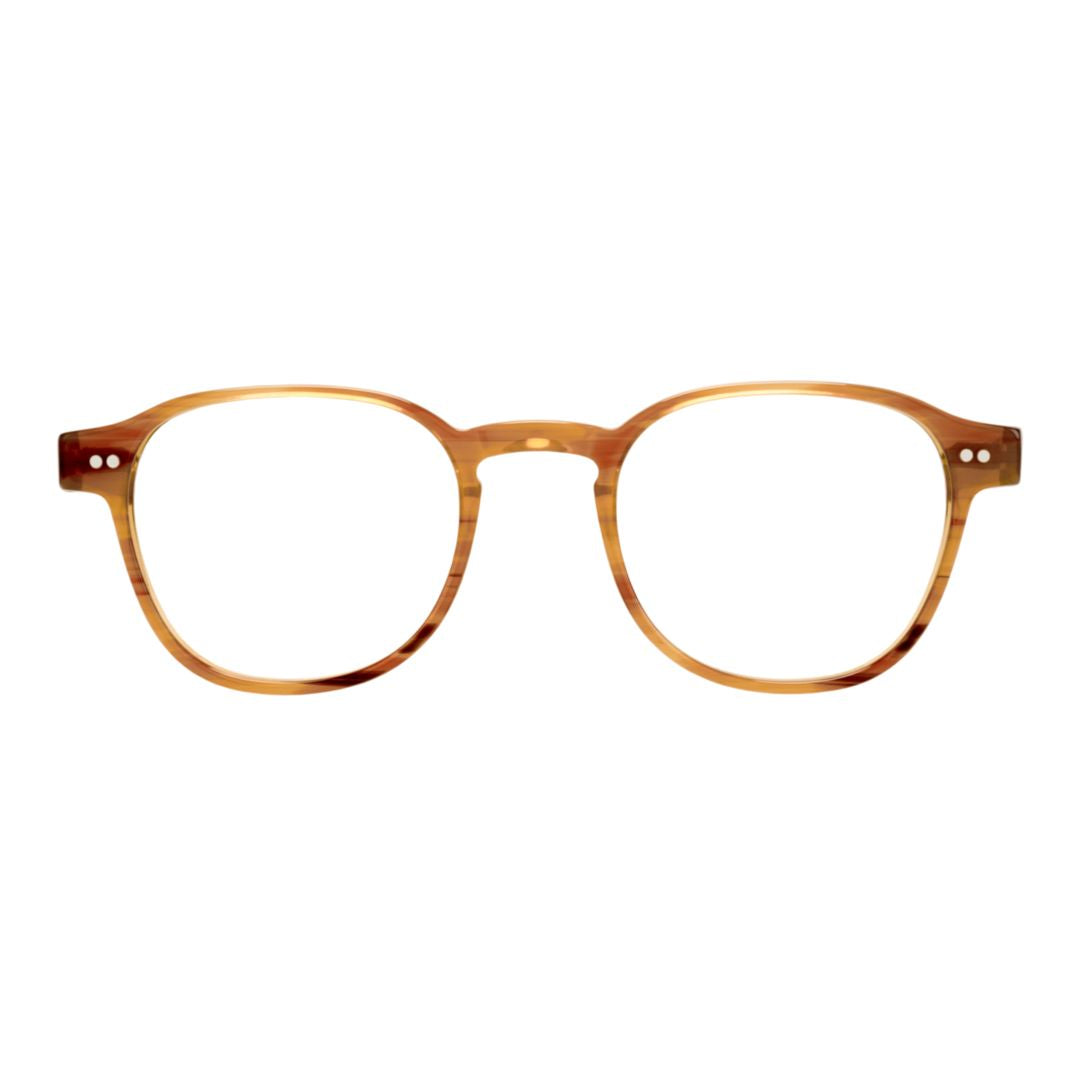 Sp-Art-O Arthur Rounded Square Tortoiseshell Eyeglasses with Metal Accents