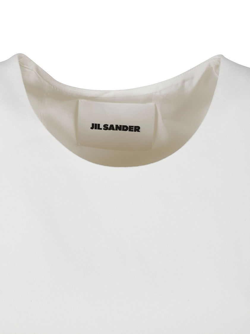 Sleeveless Dress With Round Neckline