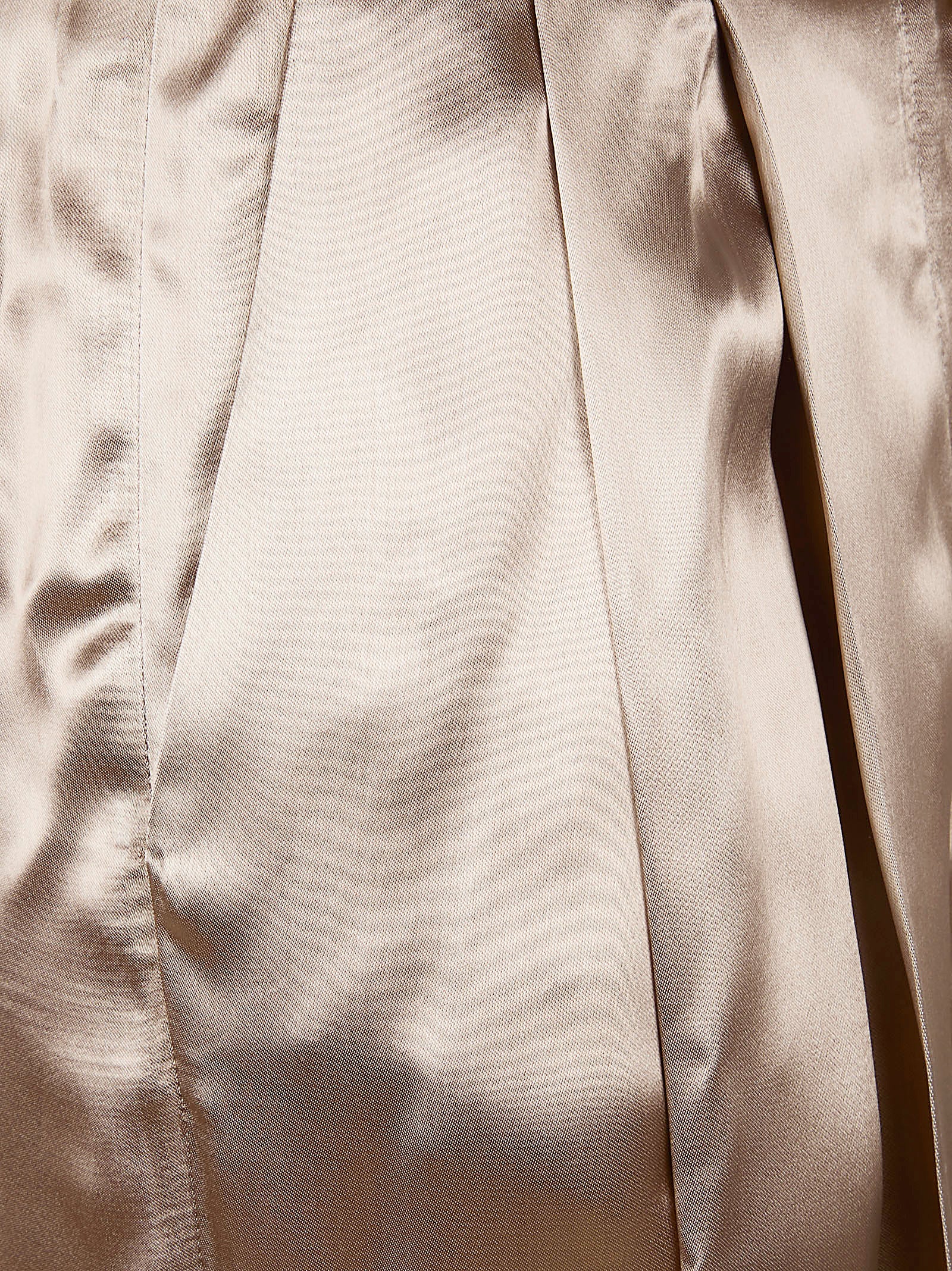 Straight-Fit Satin-Finish Trousers