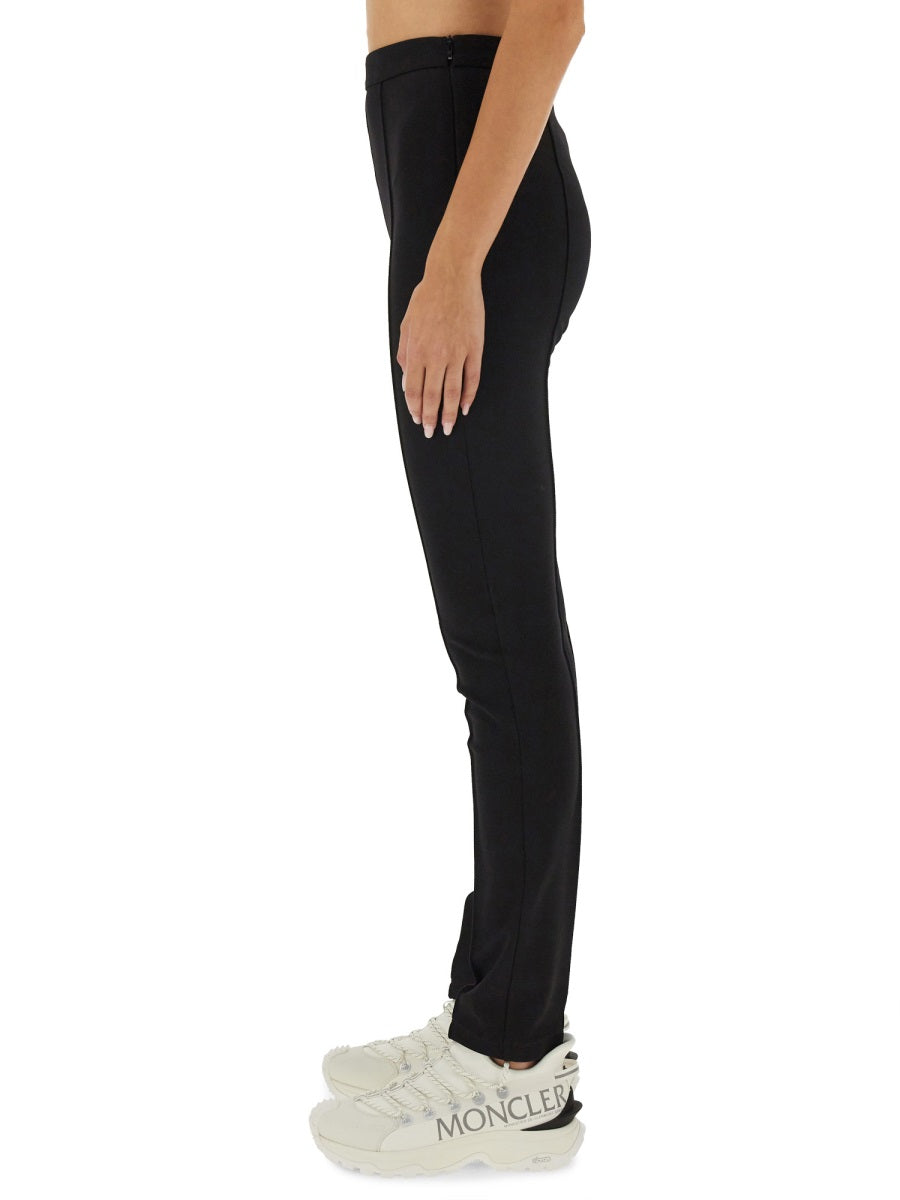Slim Fit Pants with Subtle Logo Detail