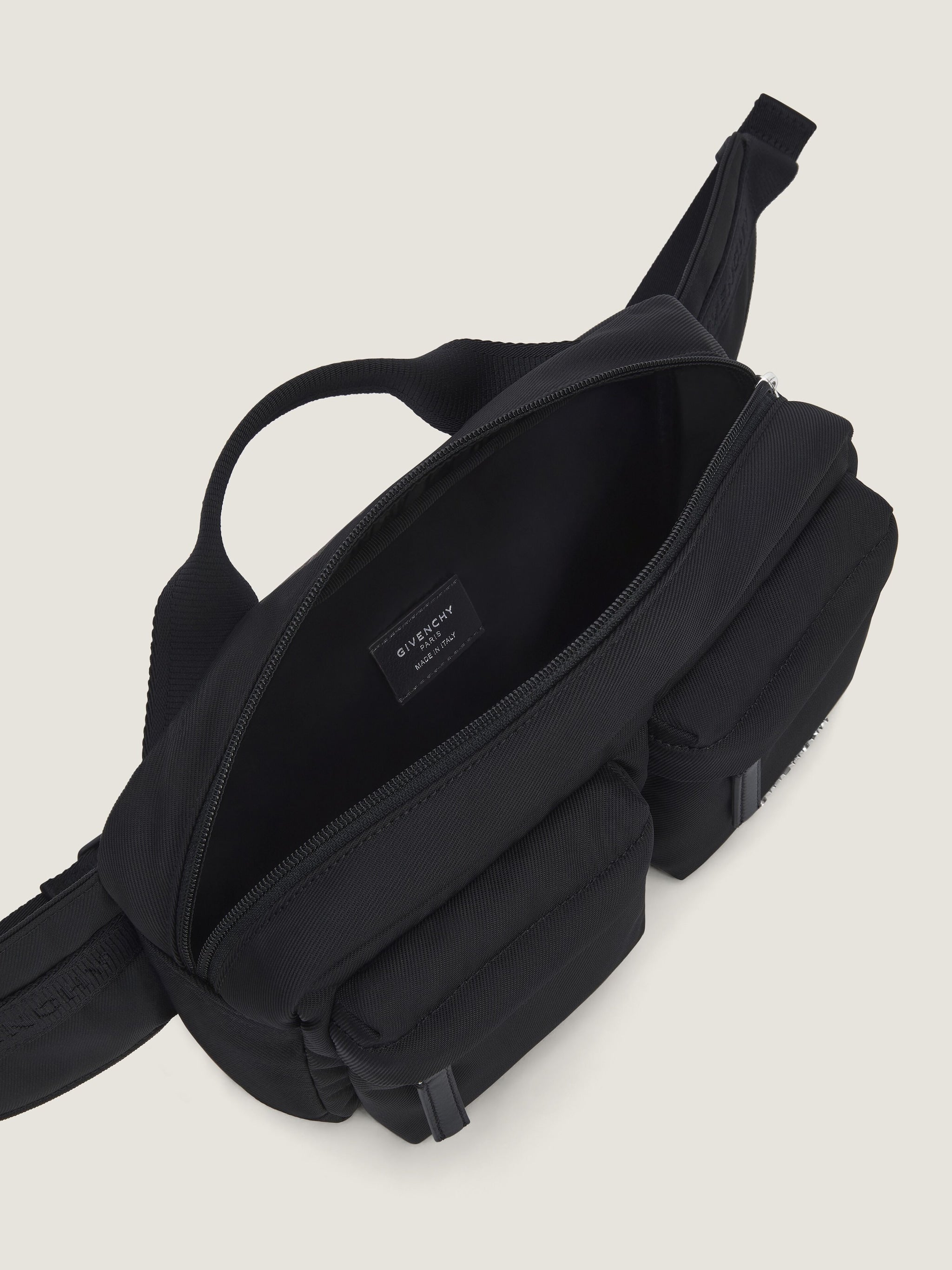 Essential U Rectangular Black Bumbag