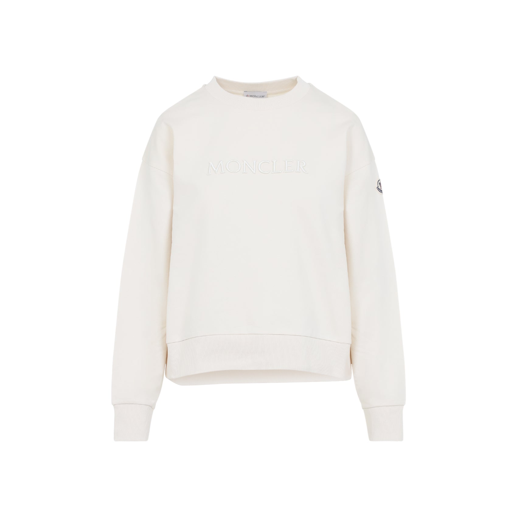 Relaxed-Fit Cotton Sweatshirt with Embossed Logo Details