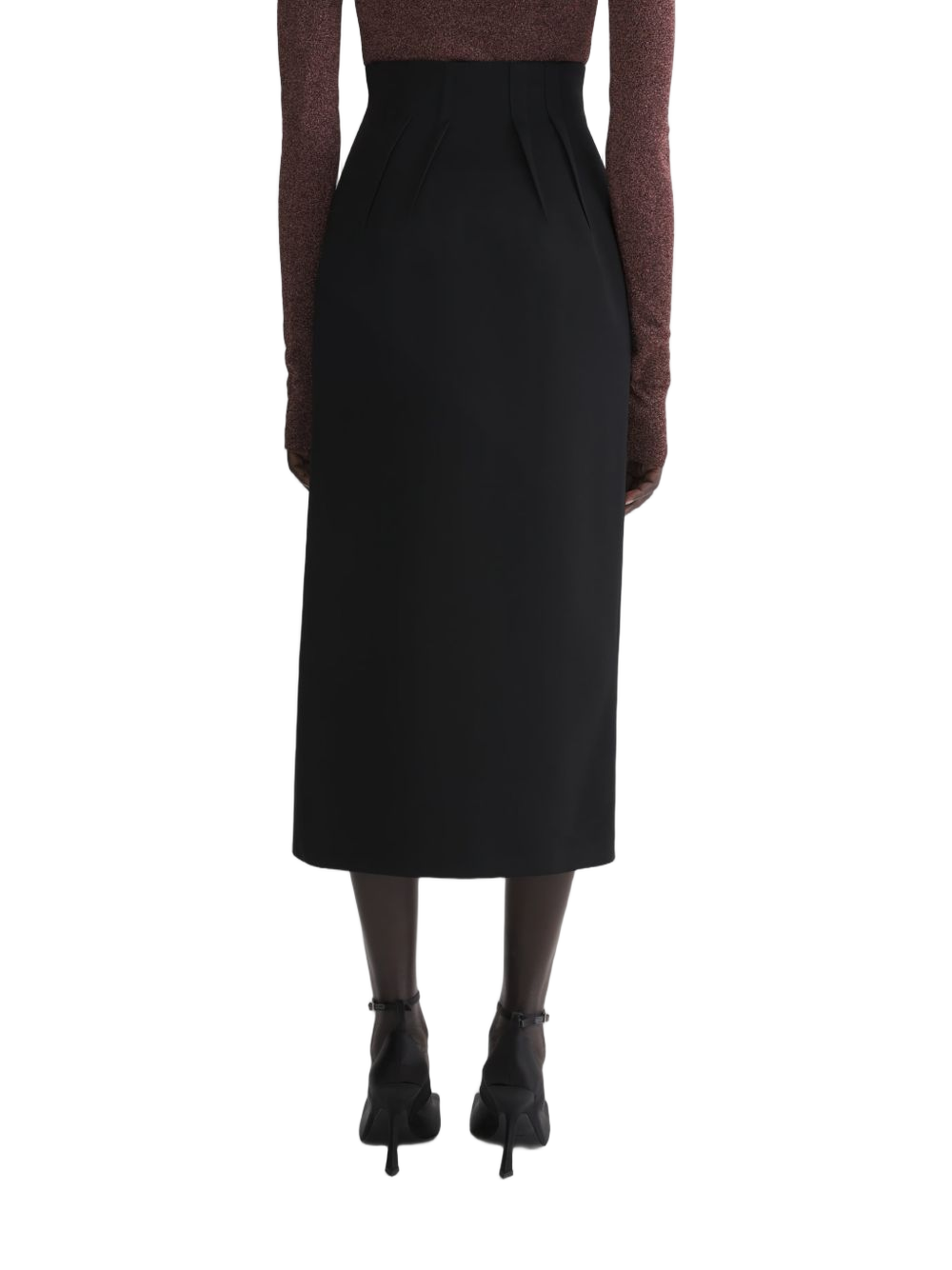 High-Waisted Black Skirt
