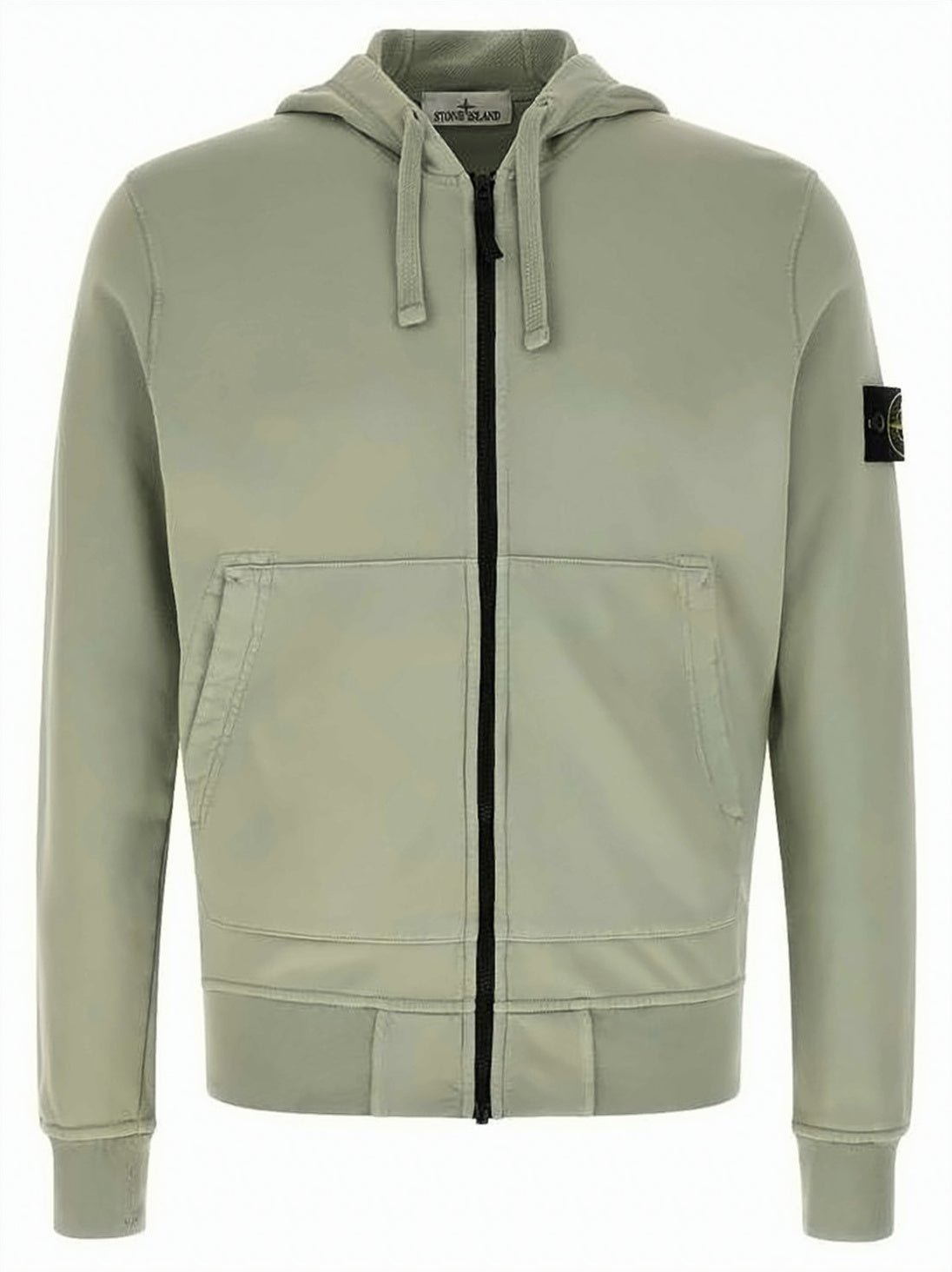 Full-Zip Hoodie with Drawstring Hood