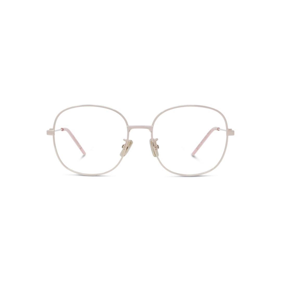 Gv50086u Square Gold Metal Sunglasses with Adjustable Nose Pads