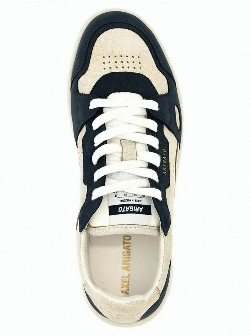 Low-Top Leather and Suede Sneakers
